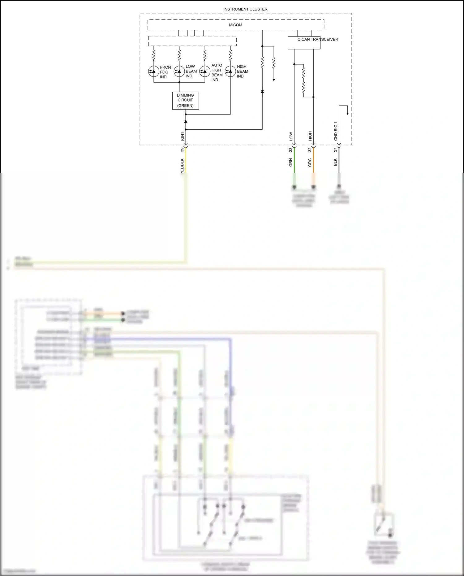 Wiring diagram computer data lines system for Hyundai Santa Fe IV (2018-2021) (14 of 74)