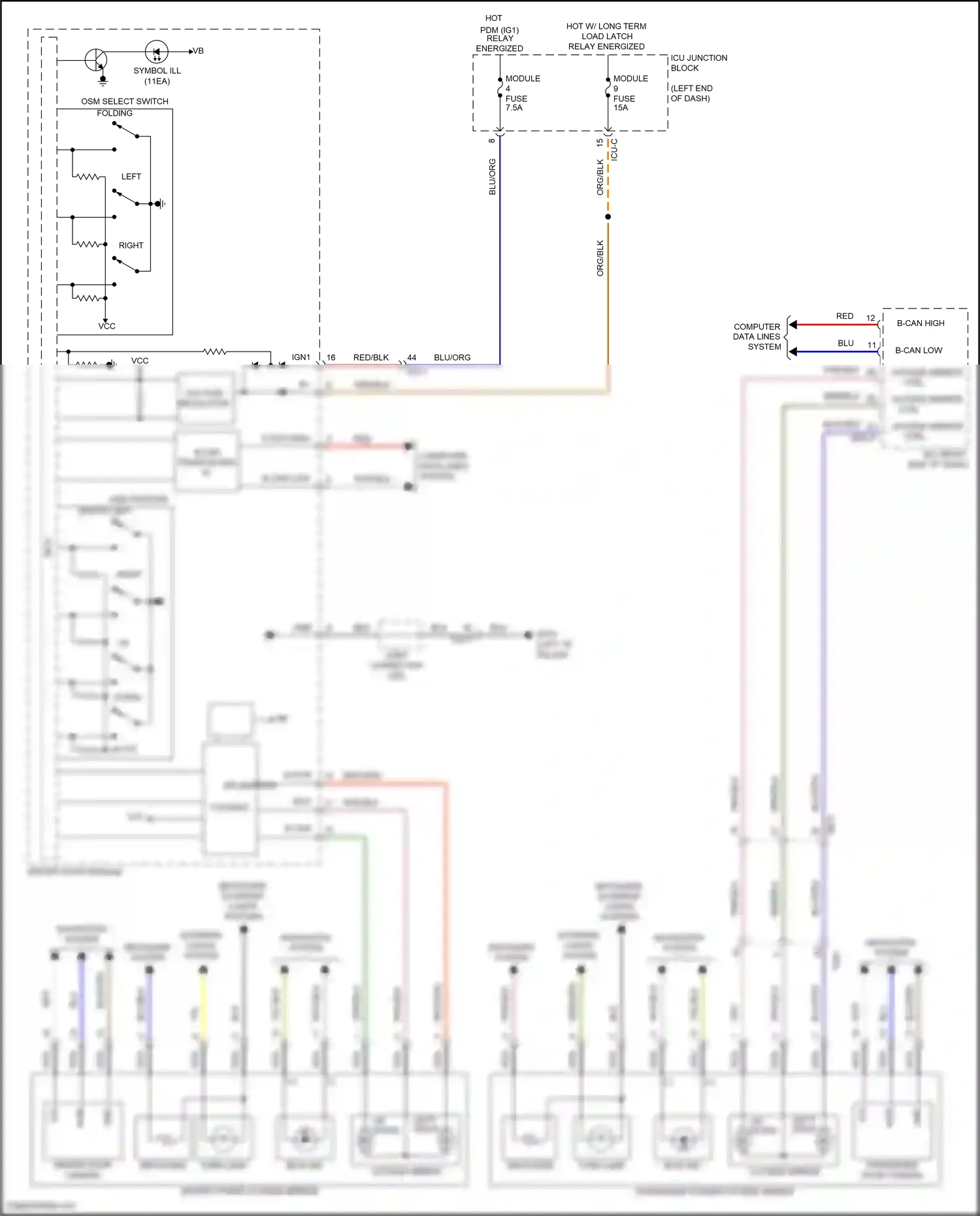 Wiring diagram computer data lines system for Hyundai Santa Fe IV (2018-2021) (48 of 74)