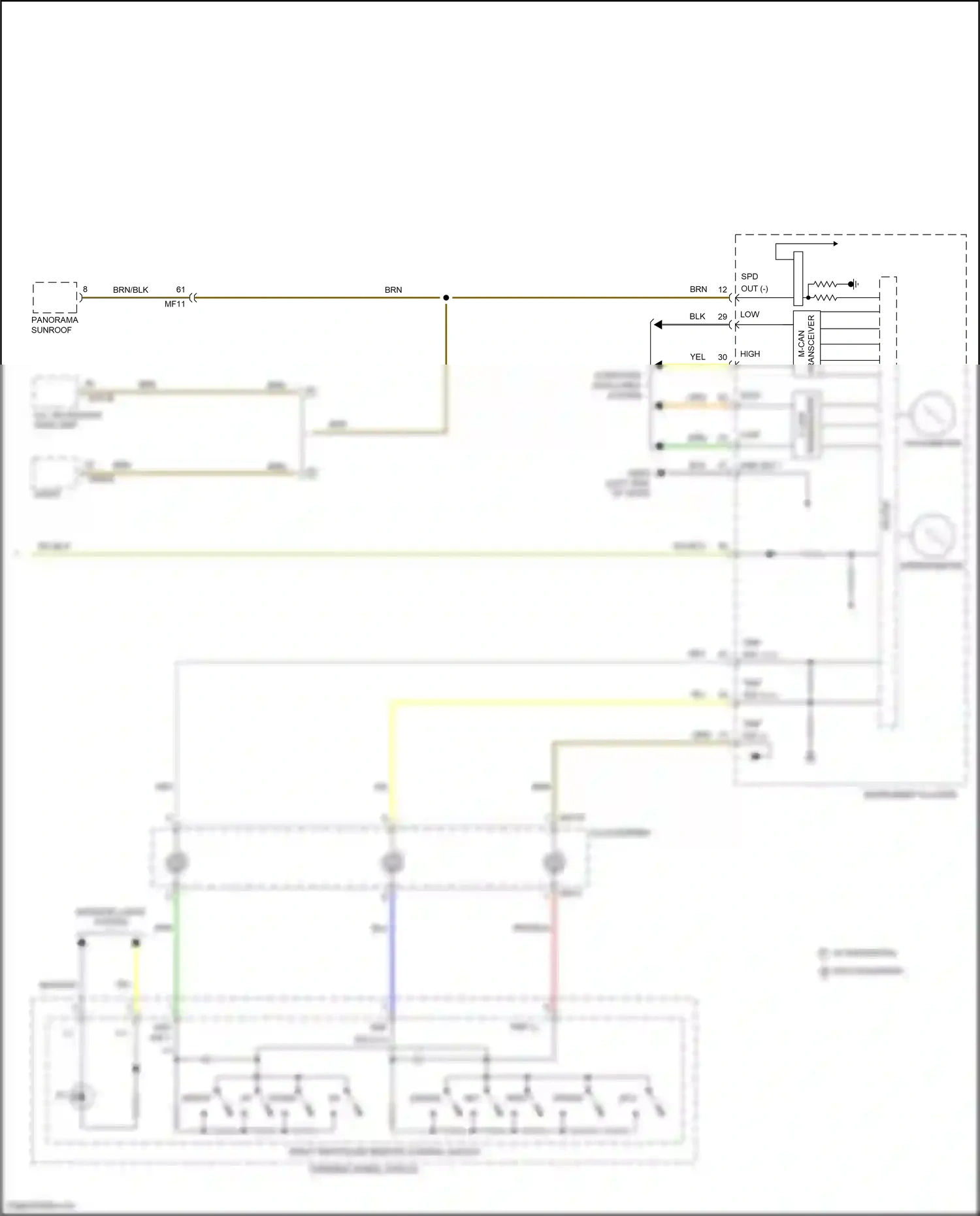 Wiring diagram computer data lines for Hyundai Santa Fe IV (2018-2021) (3 of 3)