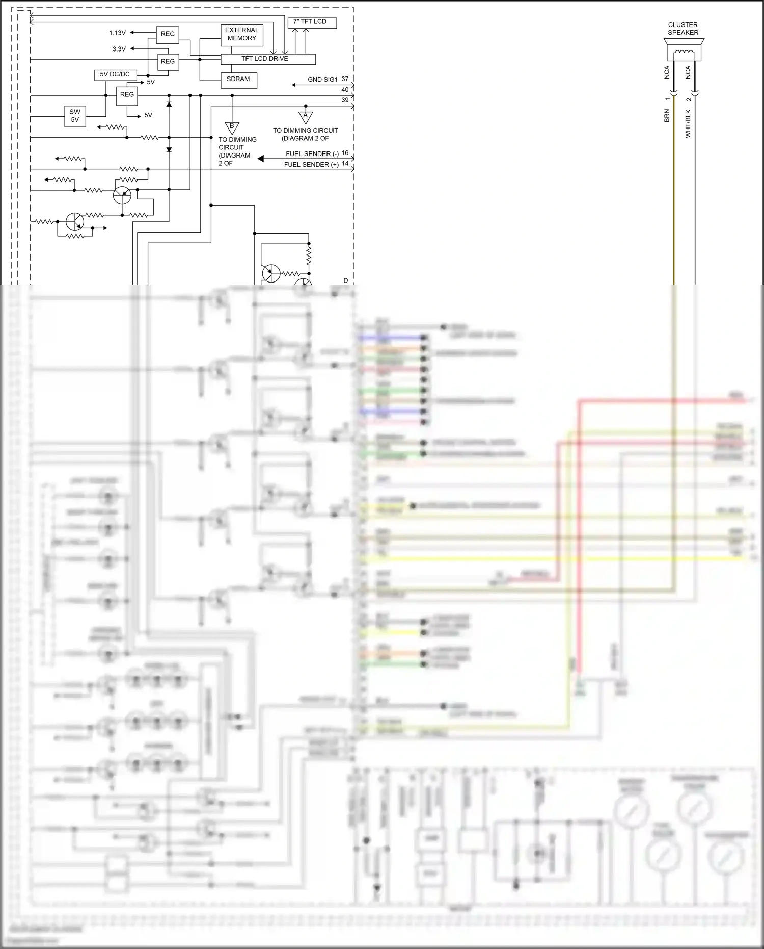 Wiring diagram constant current for Hyundai Santa Fe IV (2018-2021) (1 of 3)