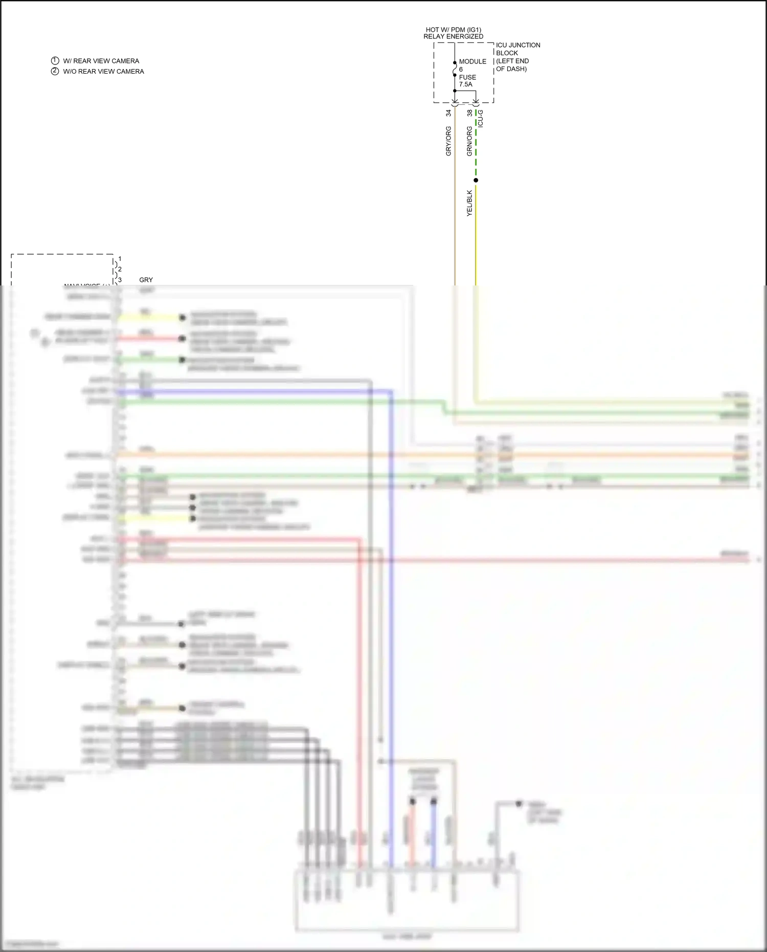 Wiring diagram display shield-c for Hyundai Santa Fe IV (2018-2021) (1 of 6)
