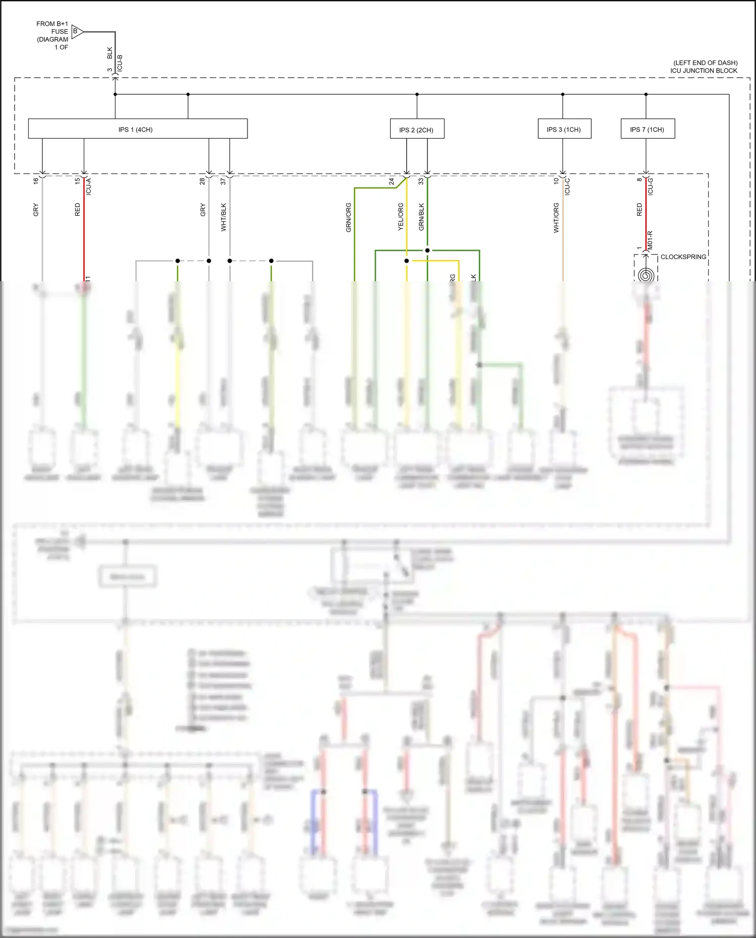 Wiring diagram driver ims control module for Hyundai Santa Fe IV (2018-2021) (6 of 6)