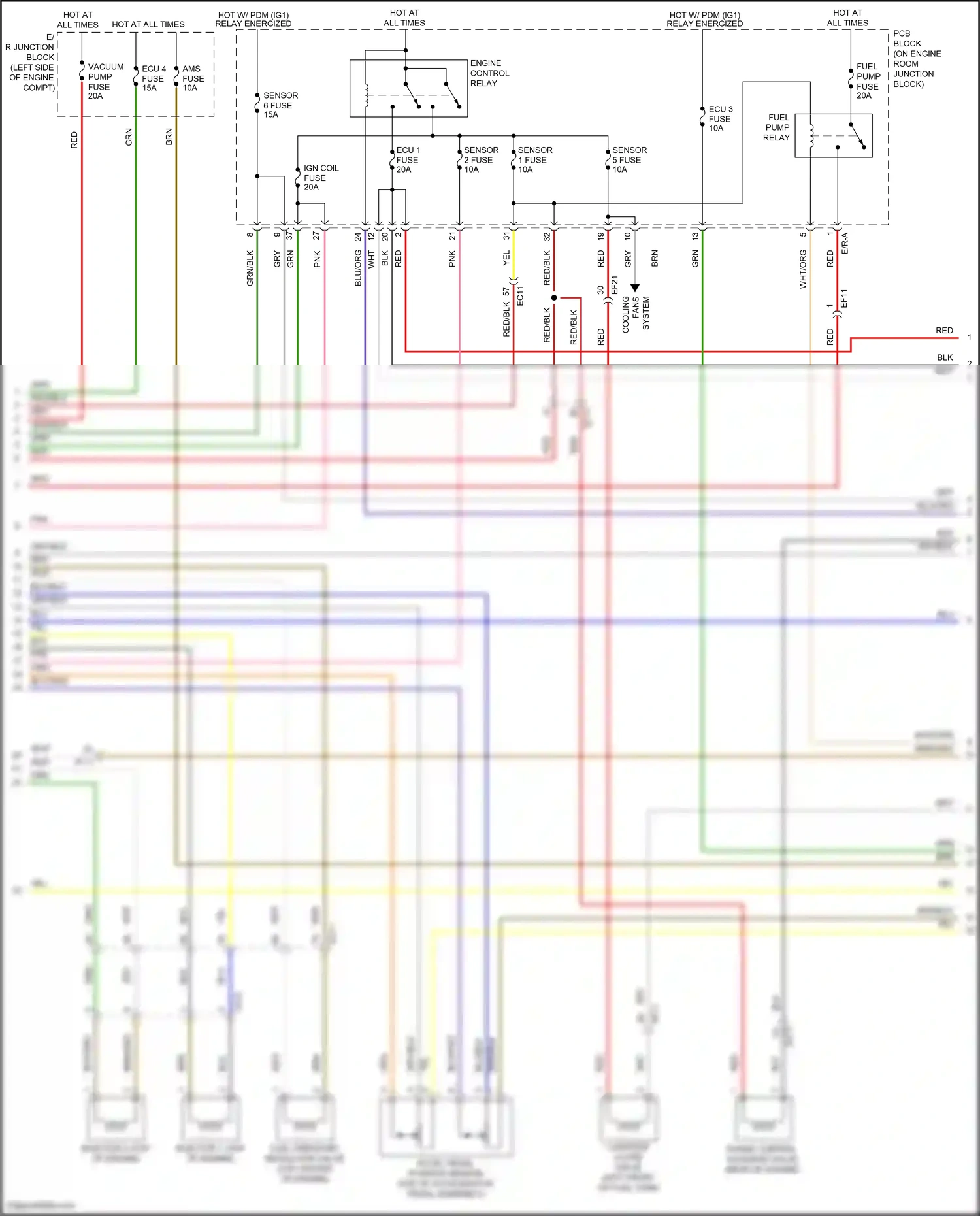Wiring diagram engine control relay for Hyundai Santa Fe IV (2018-2021) (5 of 6)