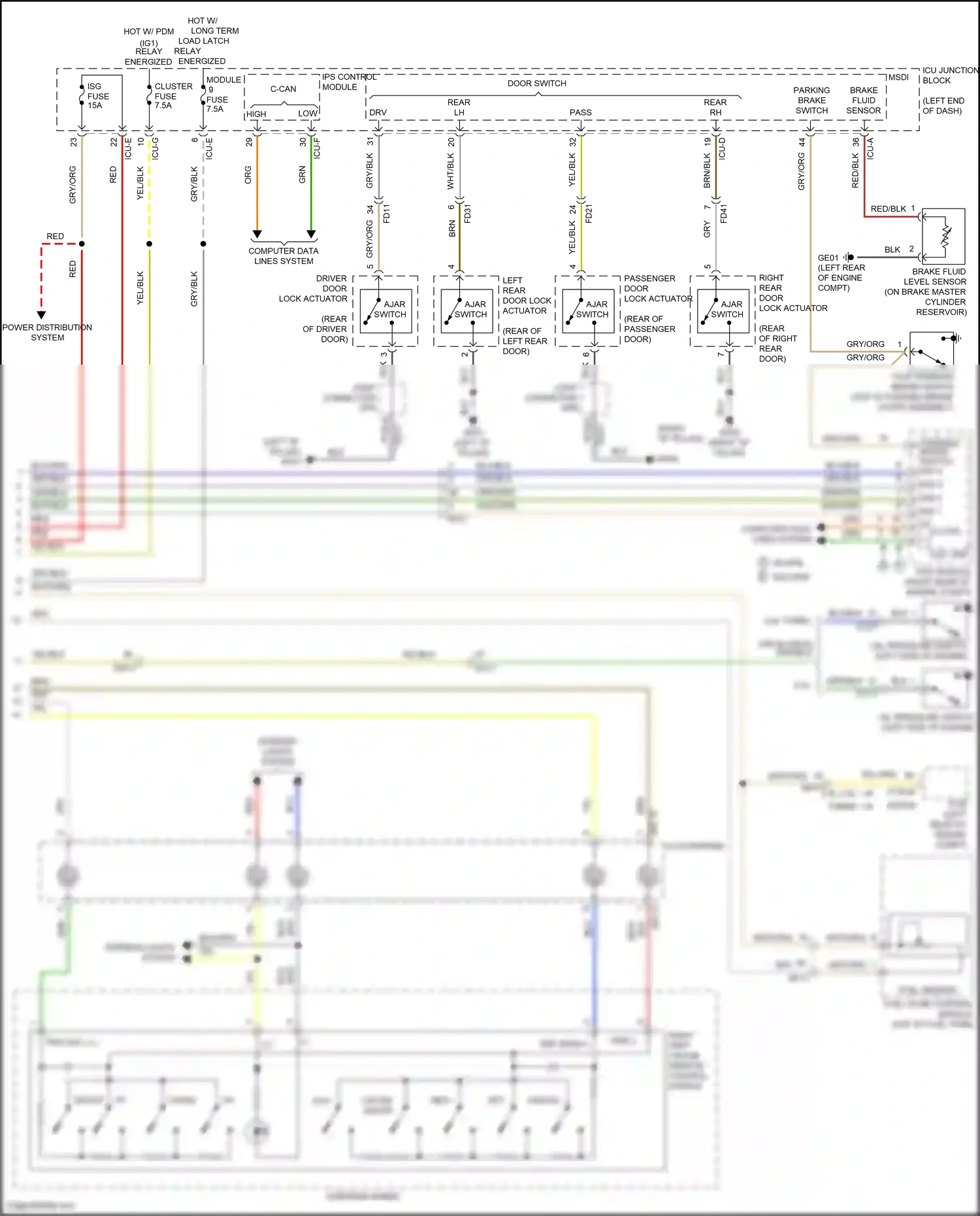 Wiring diagram esc module for Hyundai Santa Fe IV (2018-2021) (9 of 11)