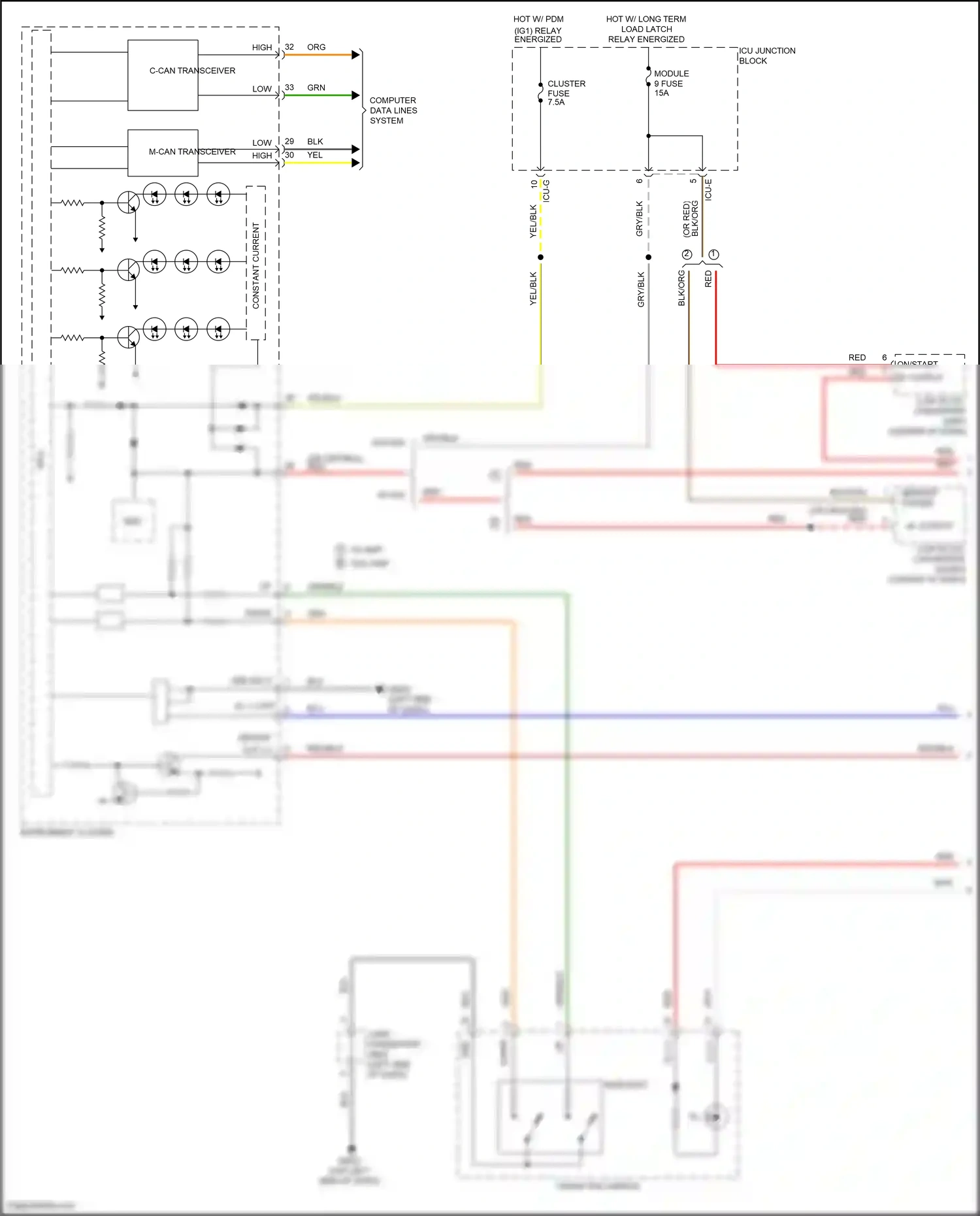 Wiring diagram icu-e for Hyundai Santa Fe IV (2018-2021) (26 of 32)