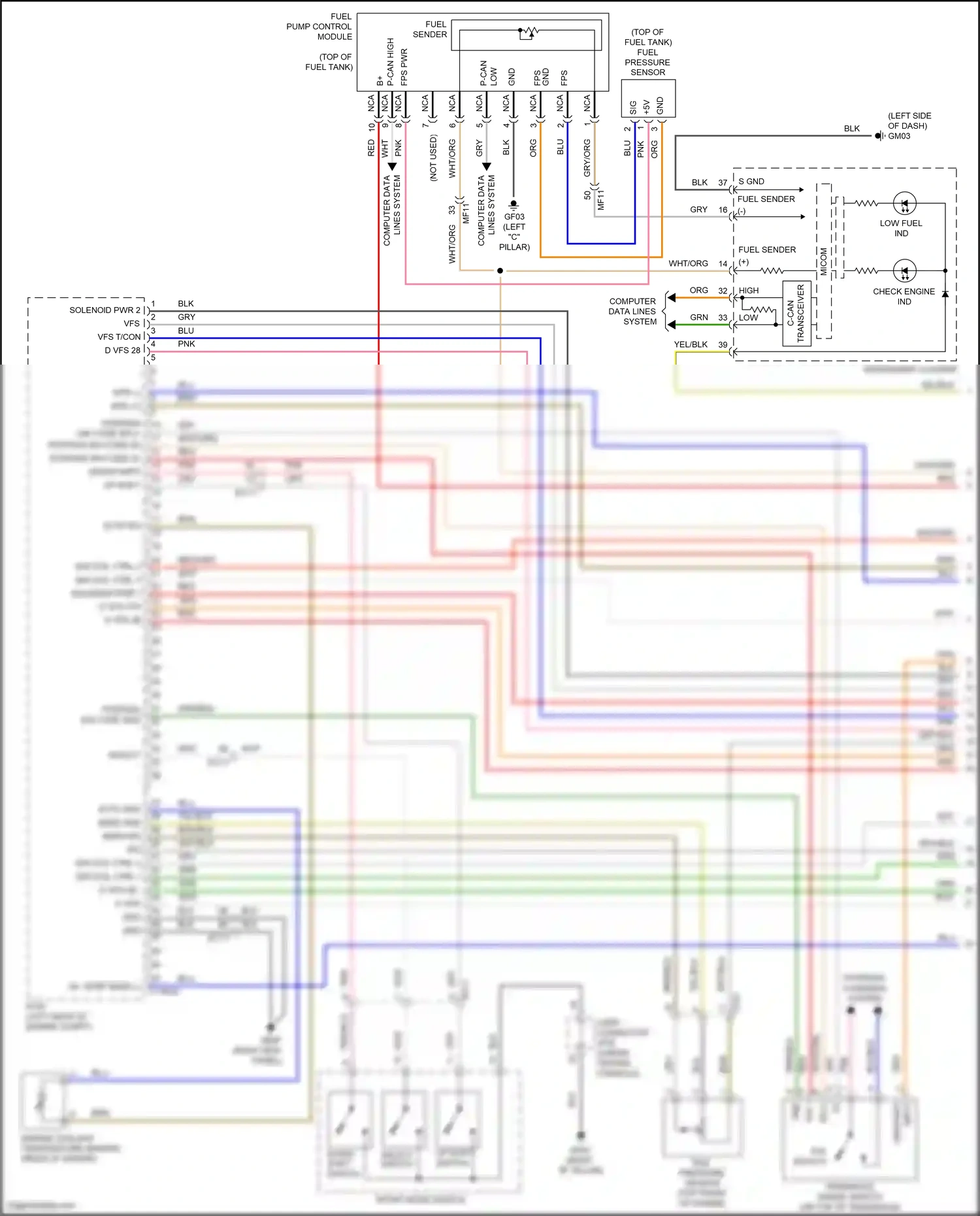 Wiring diagram ign coil ctrl 2 for Hyundai Santa Fe IV (2018-2021) (1 of 1)