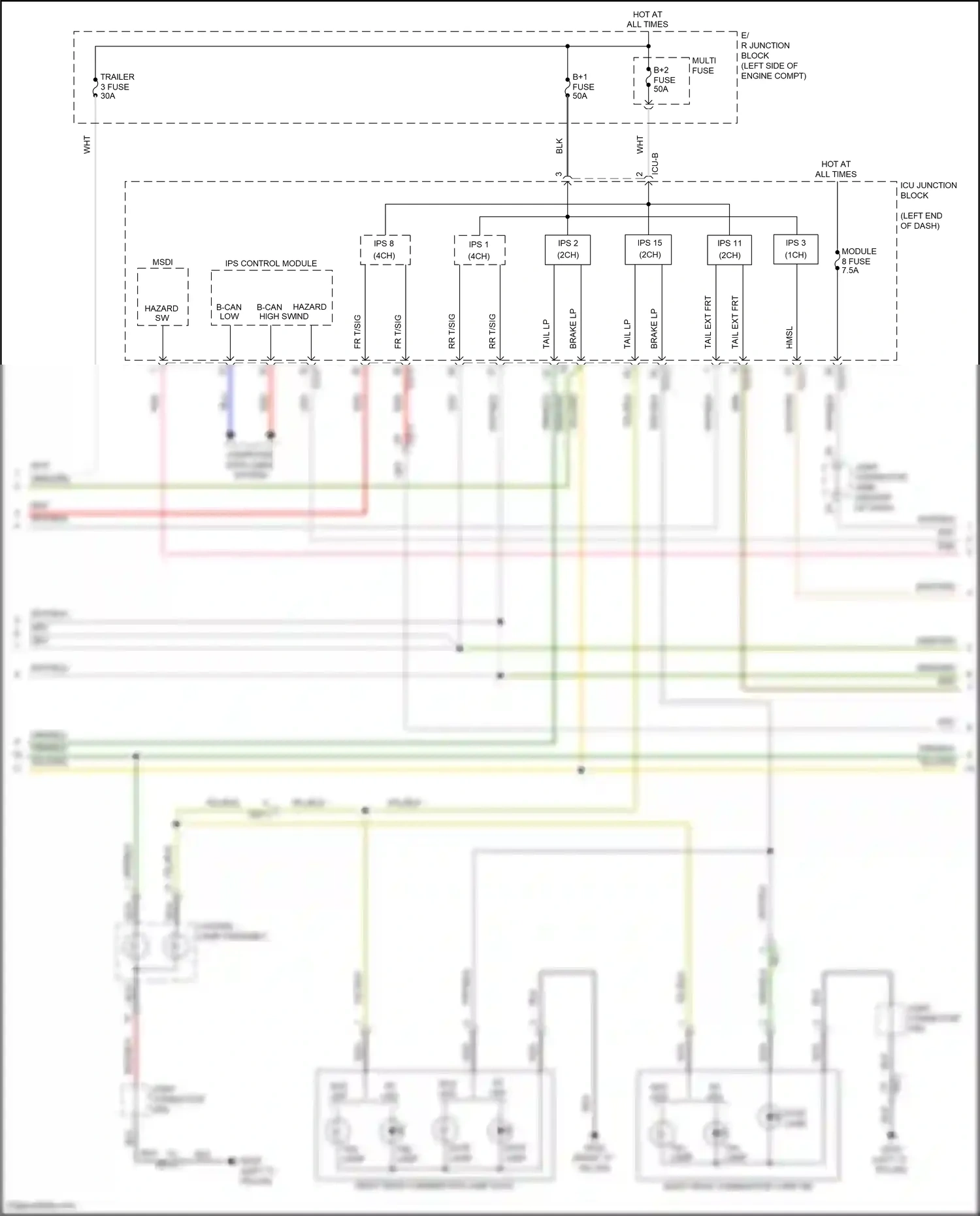 Wiring diagram ips control module for Hyundai Santa Fe IV (2018-2021) (21 of 34)