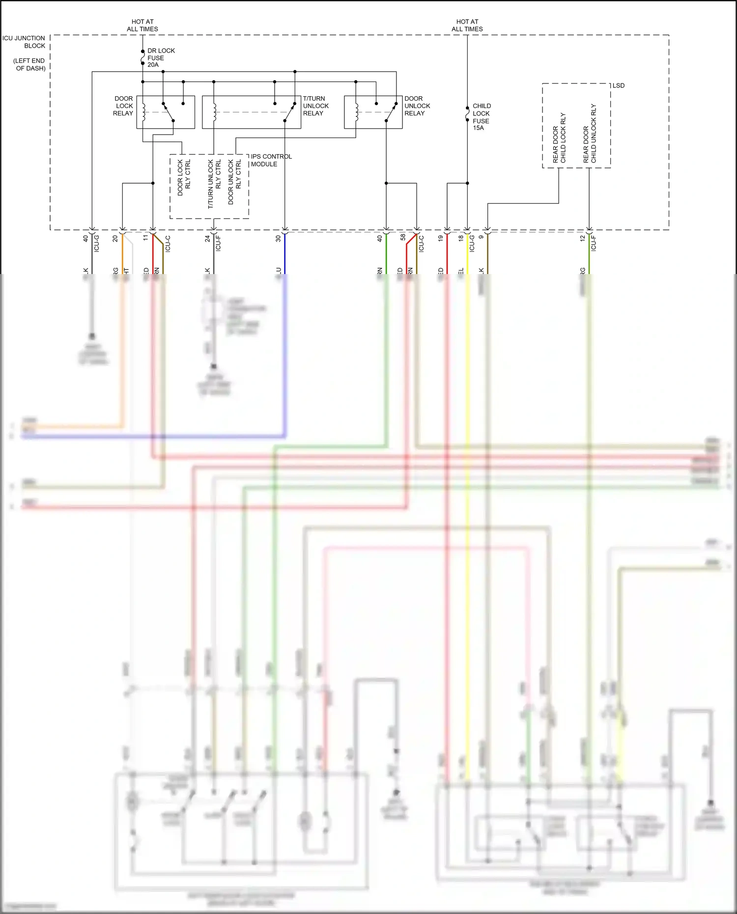Wiring diagram ips control module for Hyundai Santa Fe IV (2018-2021) (9 of 34)