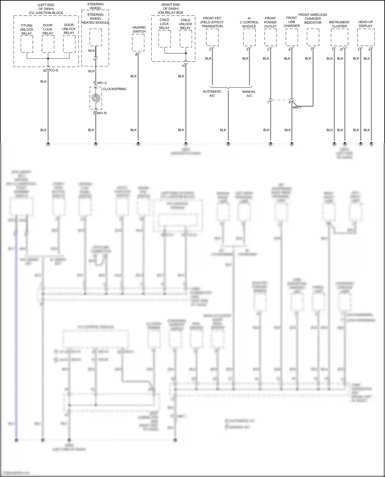 Wiring diagram multi- function switch for Hyundai Santa Fe IV (2018-2021) (5 of 9)