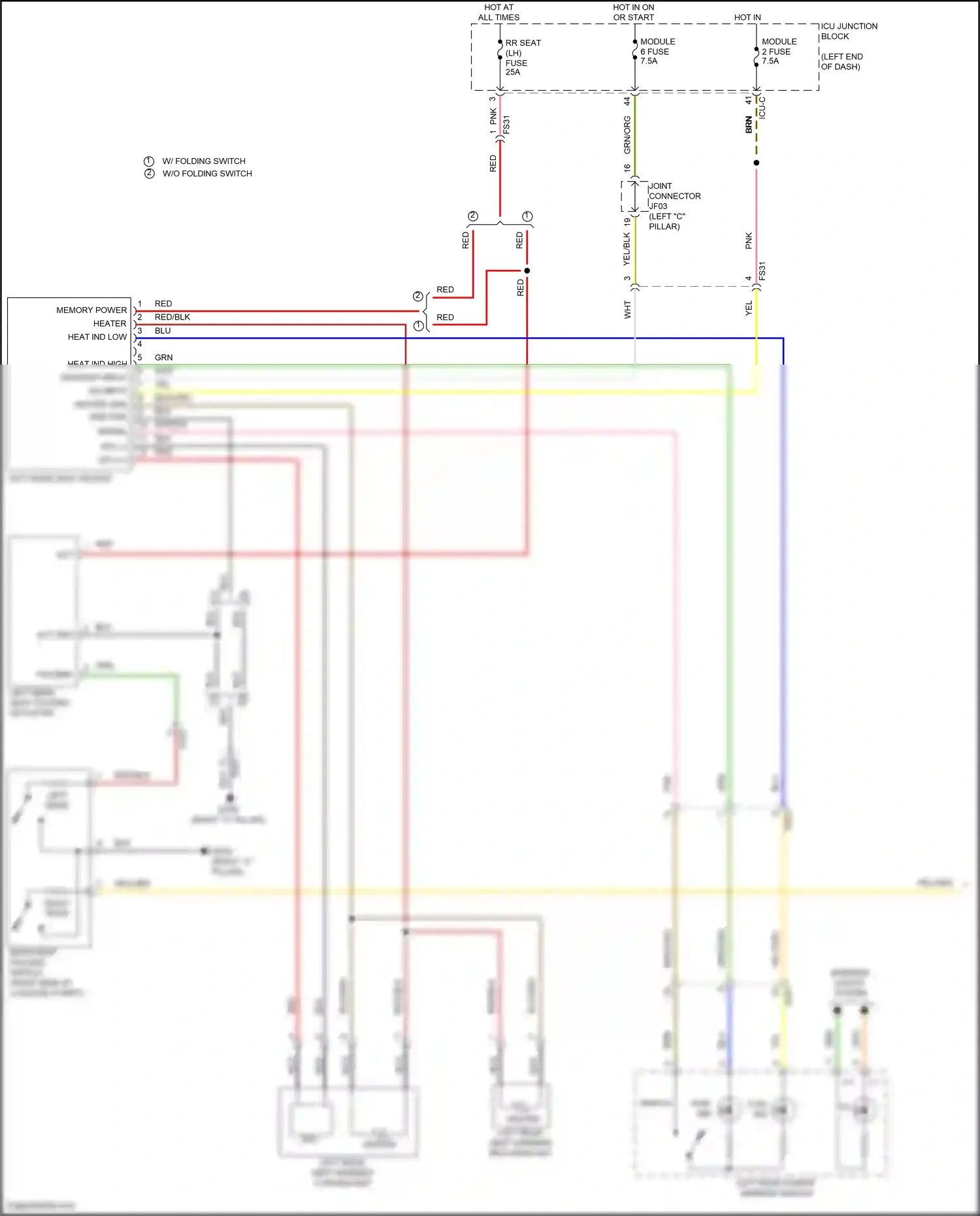 Wiring diagram on input for Hyundai Santa Fe IV (2018-2021) (8 of 13)