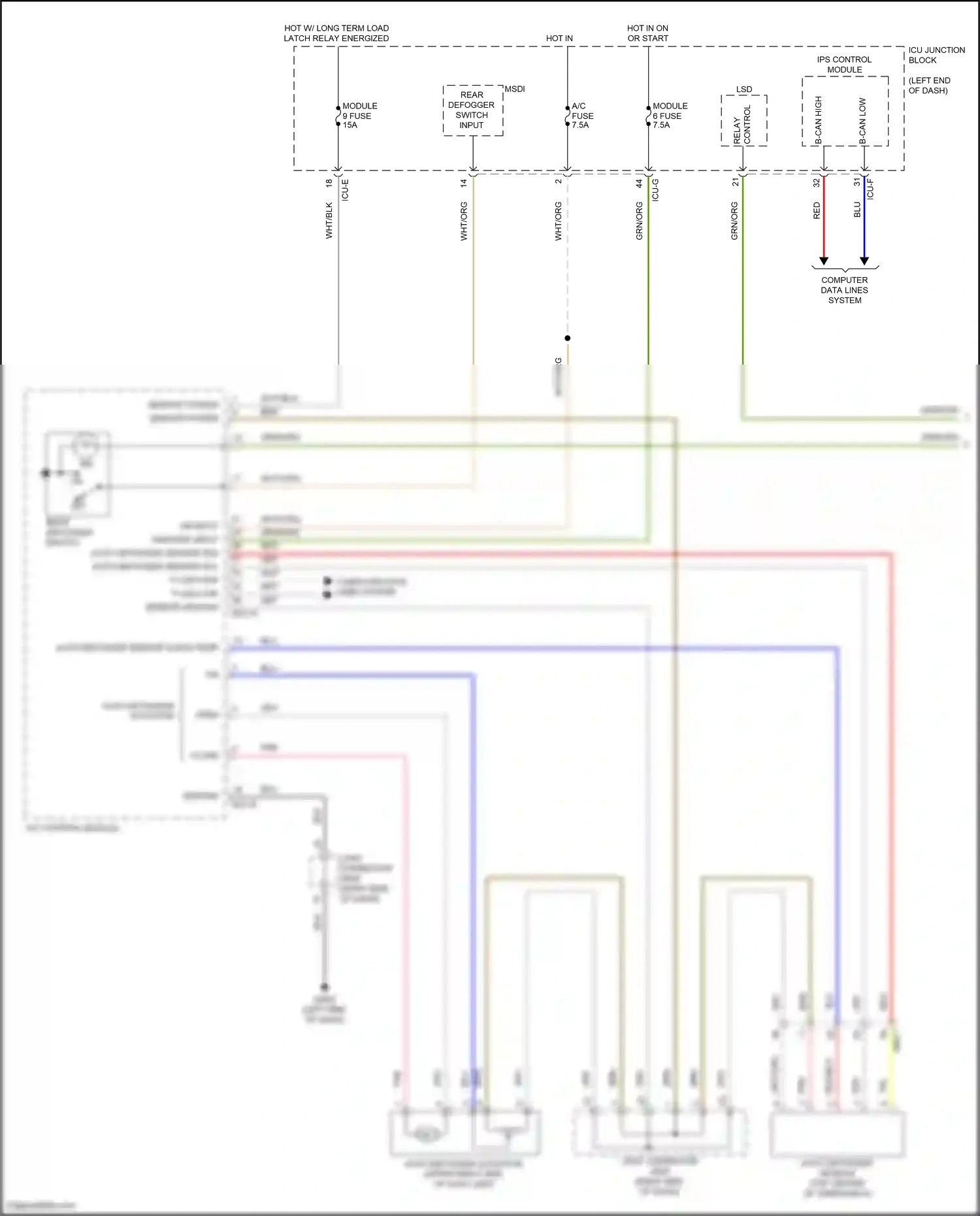 Wiring diagram sensor ground for Hyundai Santa Fe IV (2018-2021) (1 of 1)