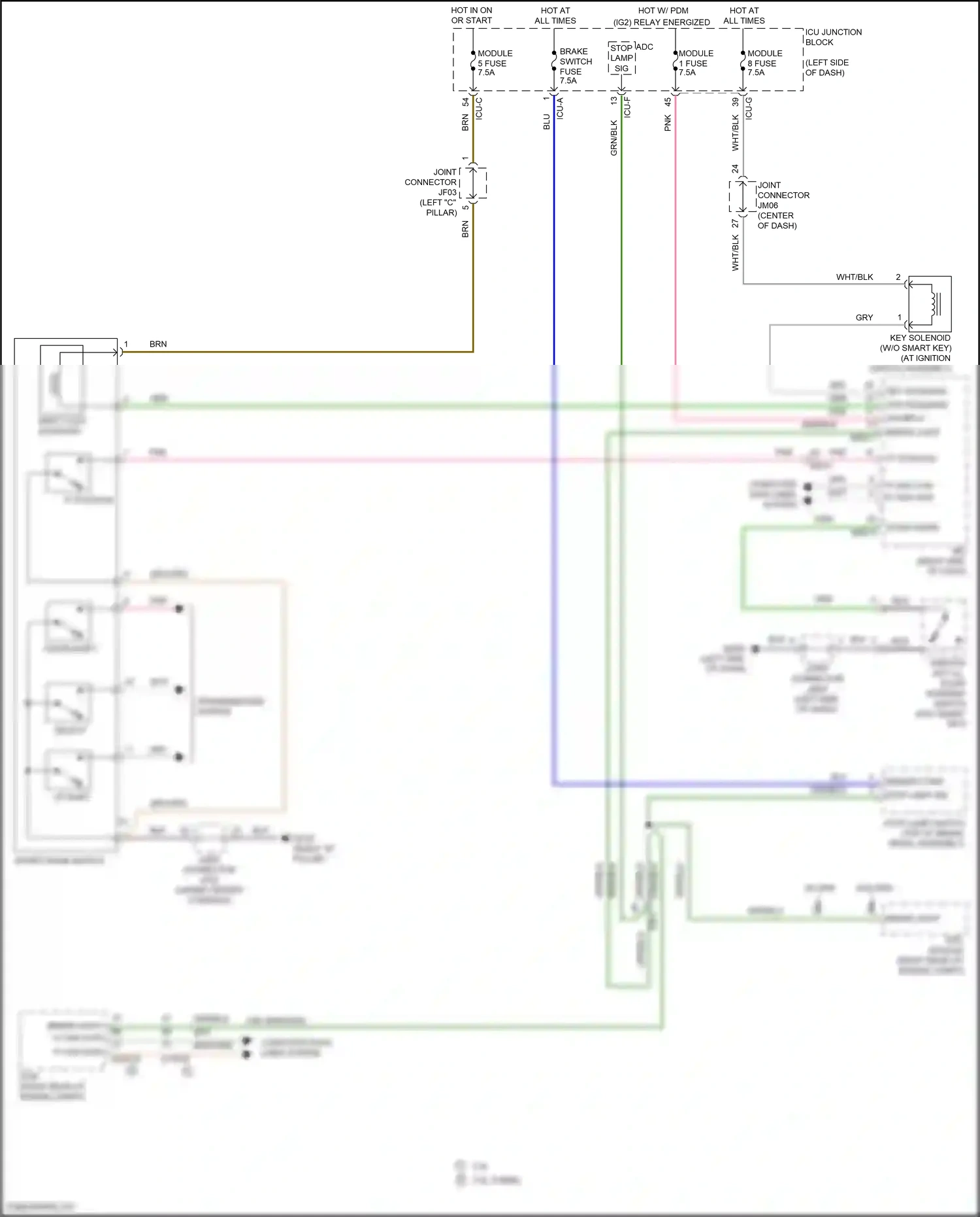 Wiring diagram up shift for Hyundai Santa Fe IV (2018-2021) (3 of 5)