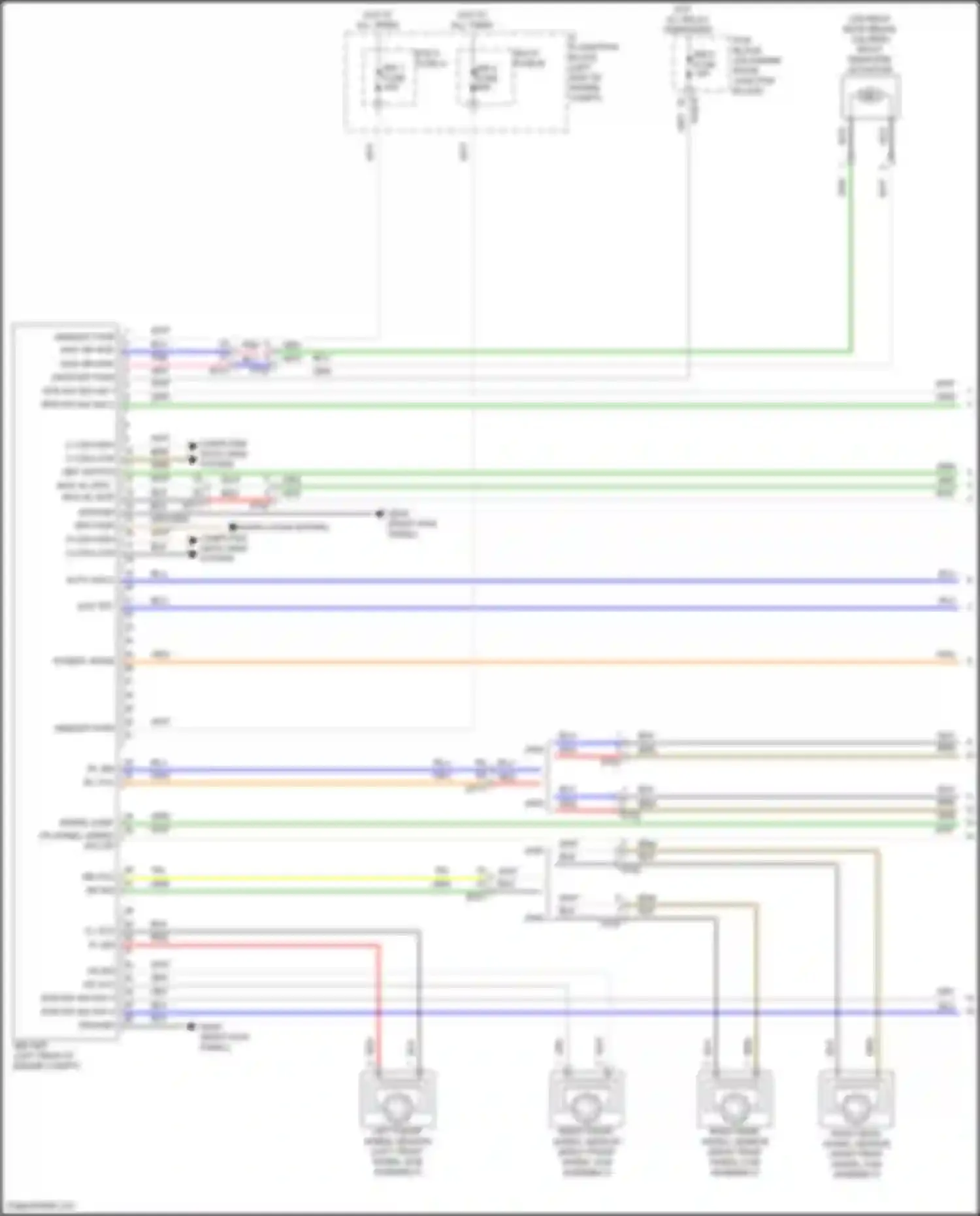Santa Fe Hyundai V (2023-2024): Anti-lock brakes circuit, hybrid (1 of 3)