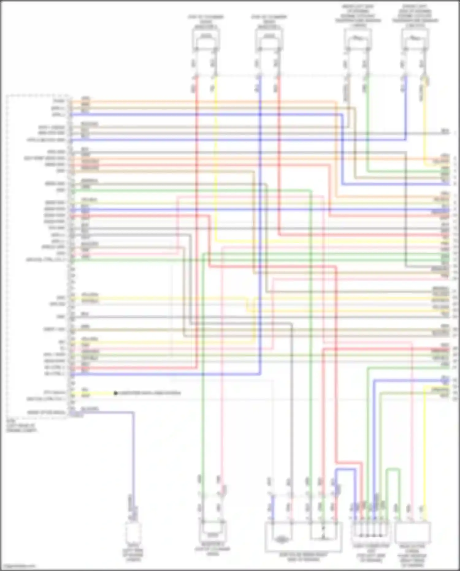 Santa Fe Hyundai V (2023-2024): Wiring diagram engine performance 1.6l turbo hybrid, engine controls circuit (1 of 8)