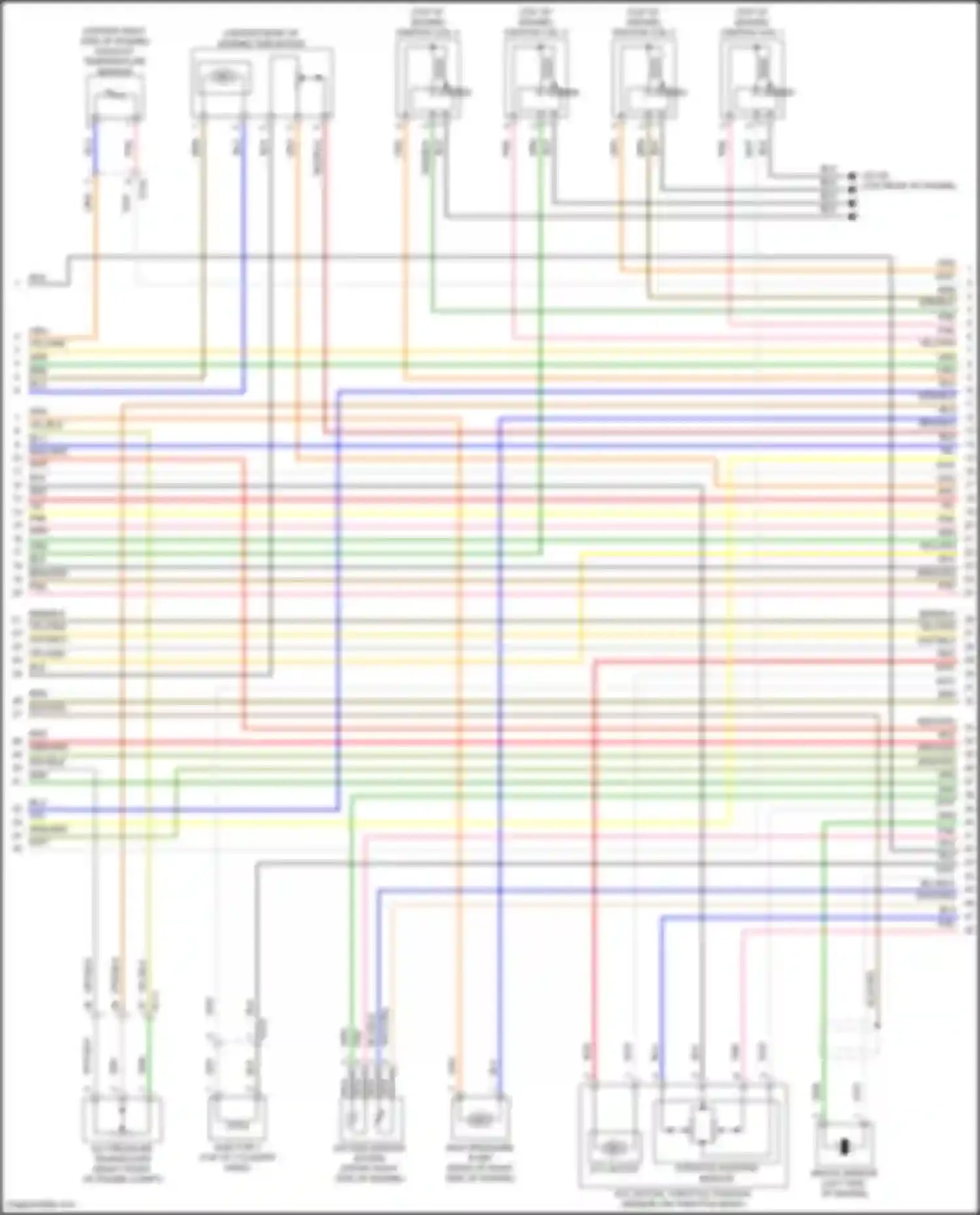 Santa Fe Hyundai V (2023-2024): Wiring diagram engine performance 1.6l turbo hybrid, engine controls circuit (2 of 8)