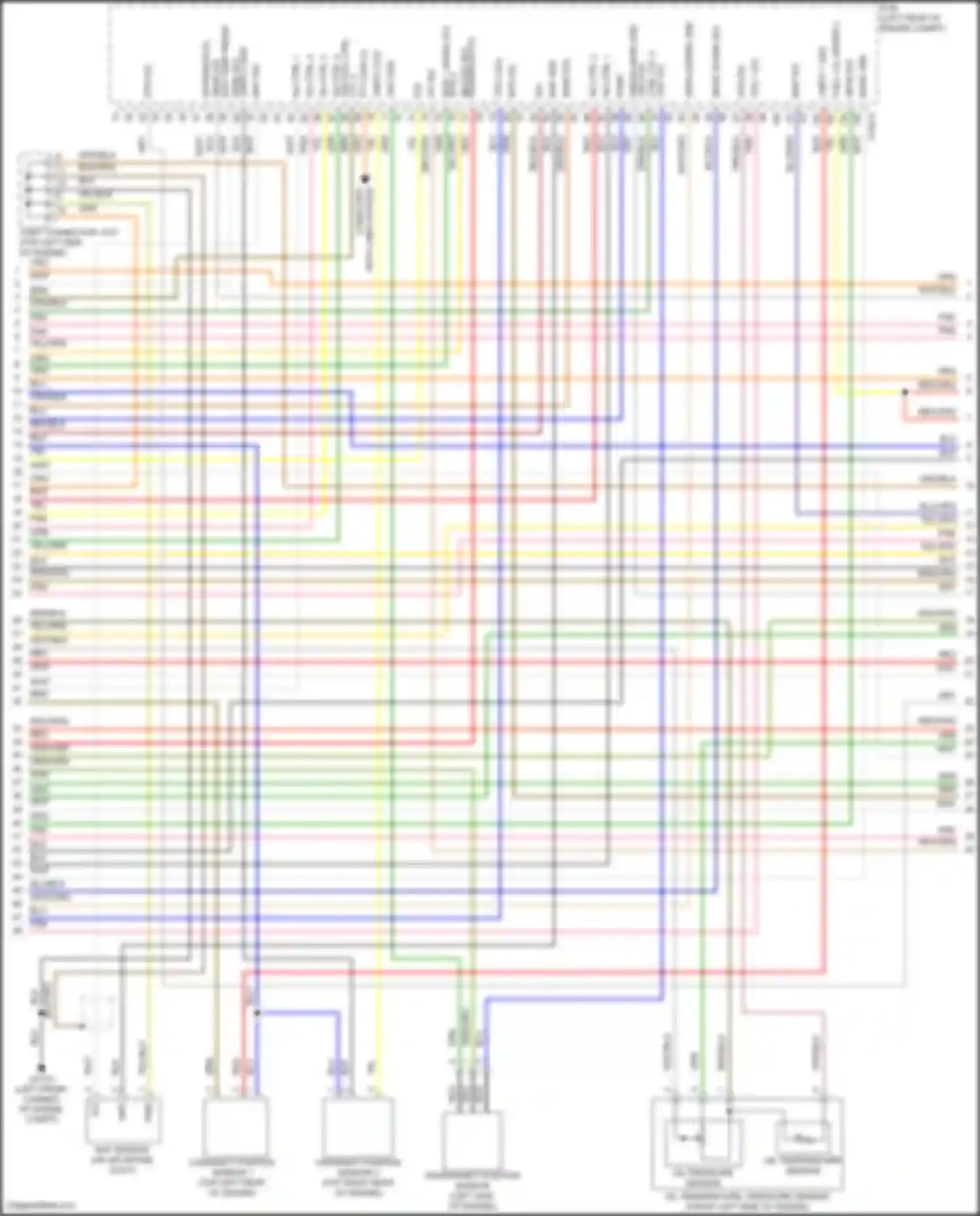 Santa Fe Hyundai V (2023-2024): Wiring diagram engine performance 1.6l turbo hybrid, engine controls circuit (3 of 8)