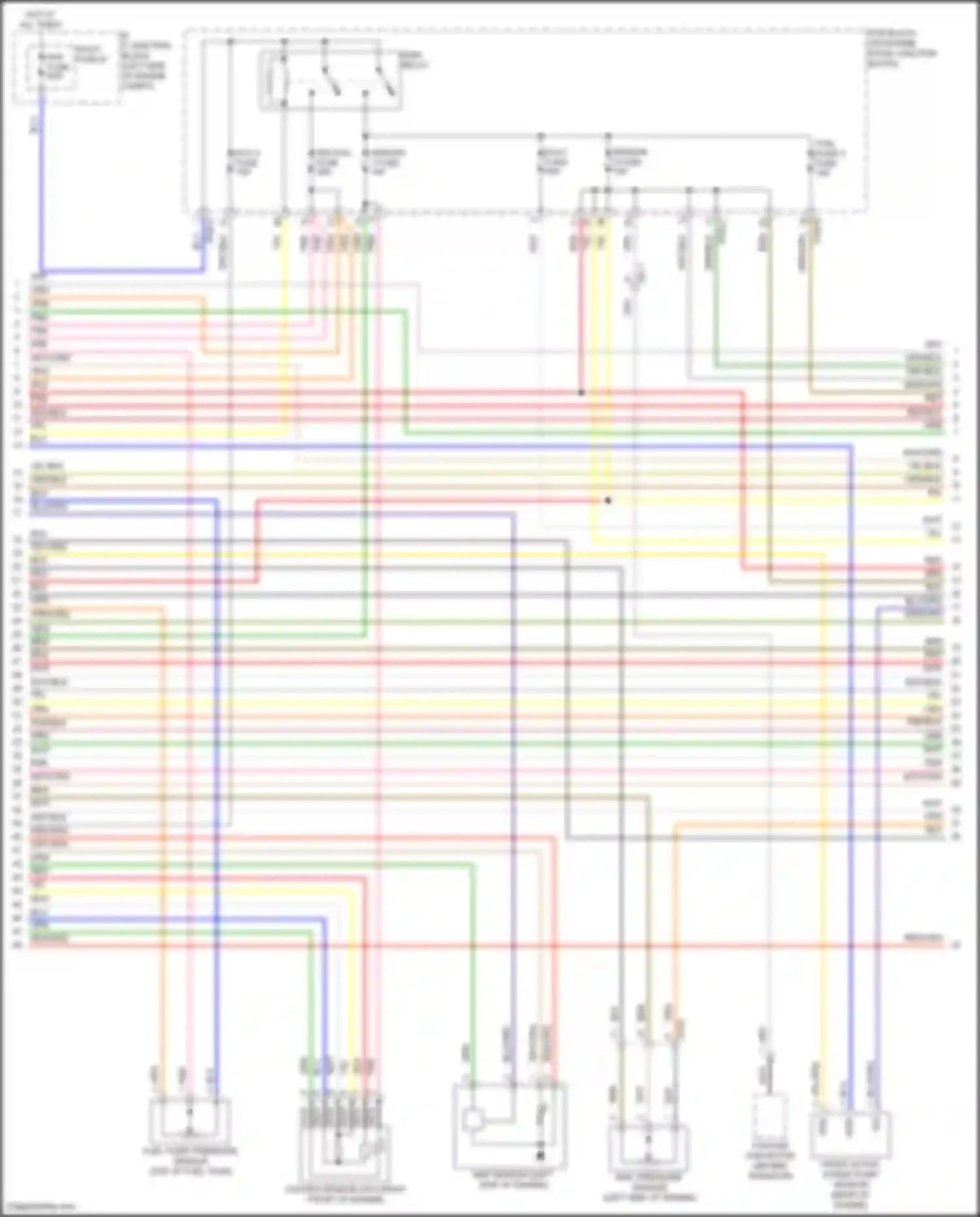 Santa Fe Hyundai V (2023-2024): Wiring diagram engine performance 1.6l turbo hybrid, engine controls circuit (5 of 8)