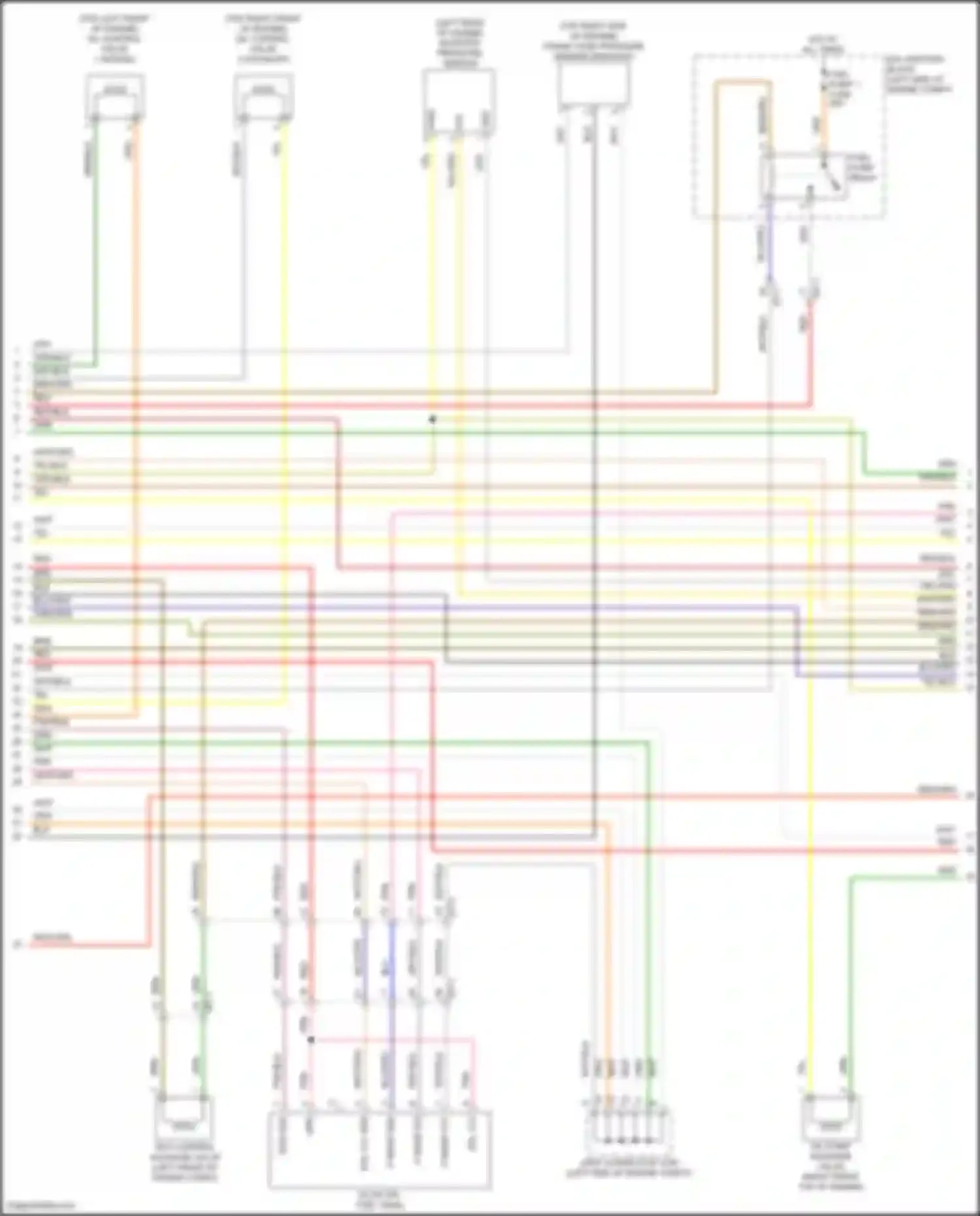 Santa Fe Hyundai V (2023-2024): Wiring diagram engine performance 1.6l turbo hybrid, engine controls circuit (6 of 8)