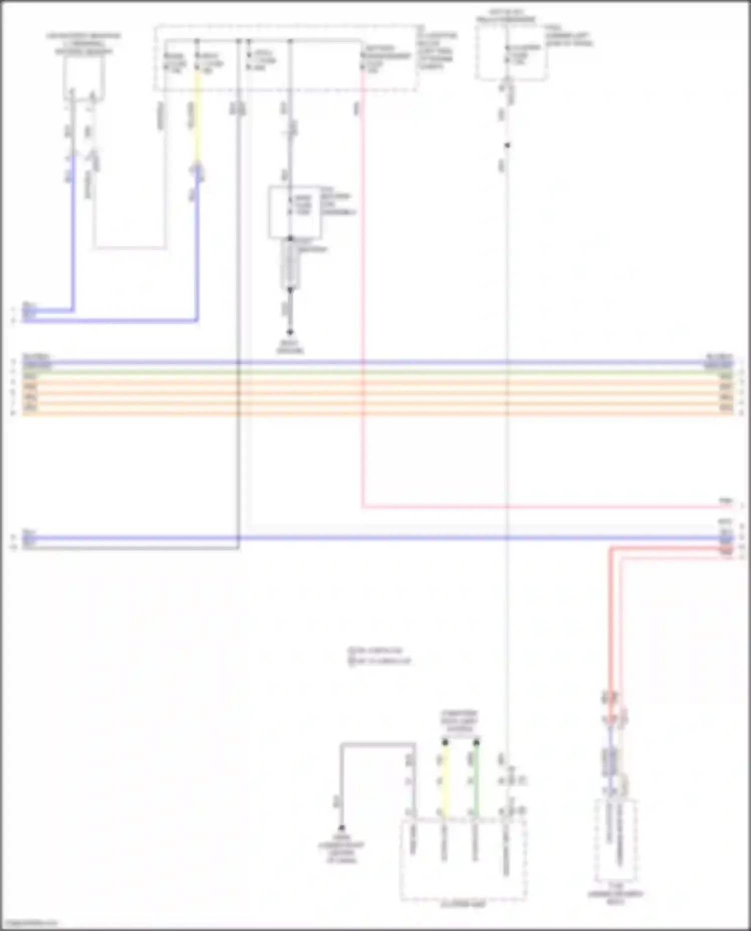 Santa Fe Hyundai V (2023-2024): Wiring diagram engine performance 1.6l turbo hybrid, hybrid control circuit (3 of 7)