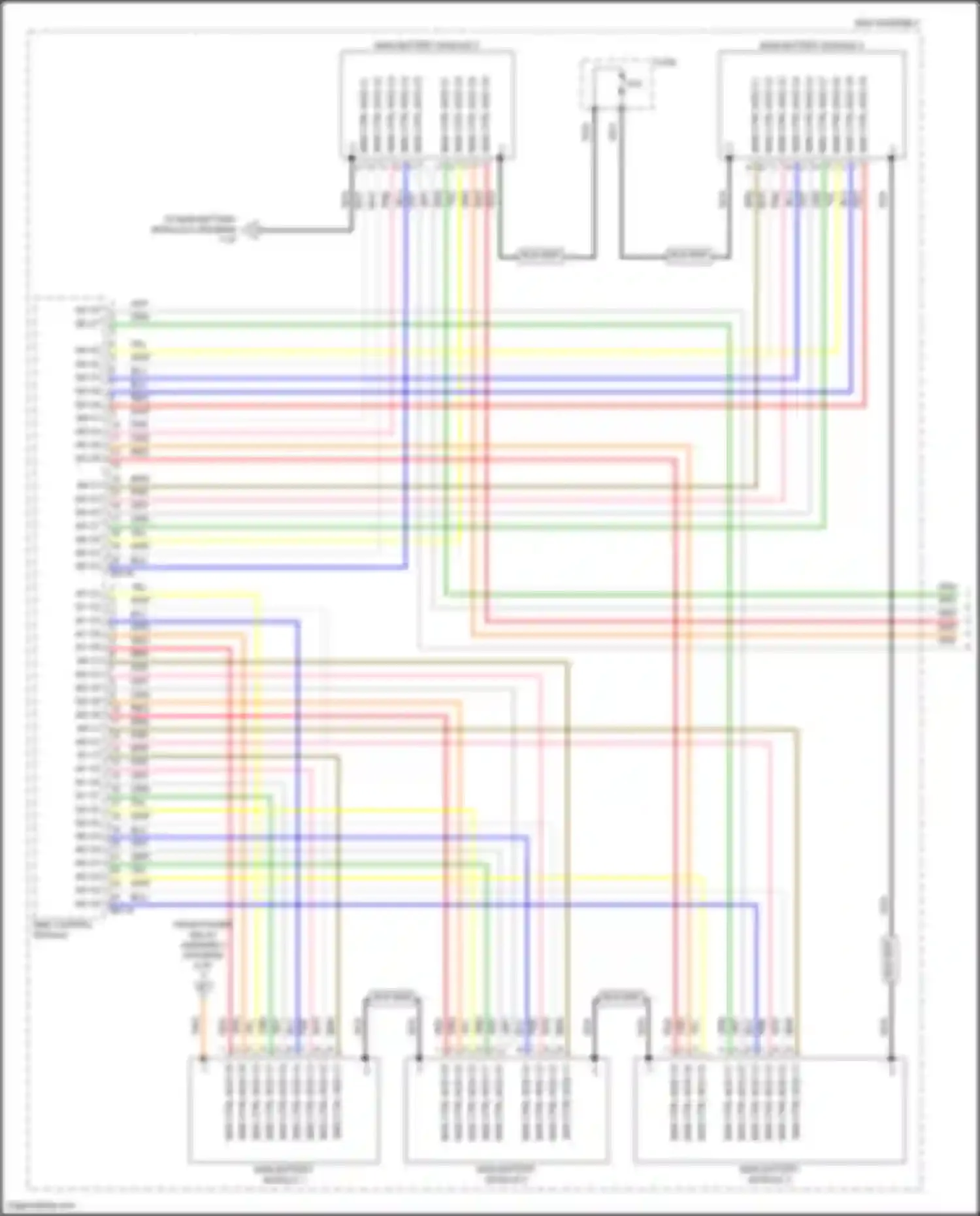 Santa Fe Hyundai V (2023-2024): Wiring diagram engine performance 1.6l turbo hybrid, hybrid control circuit (6 of 7)