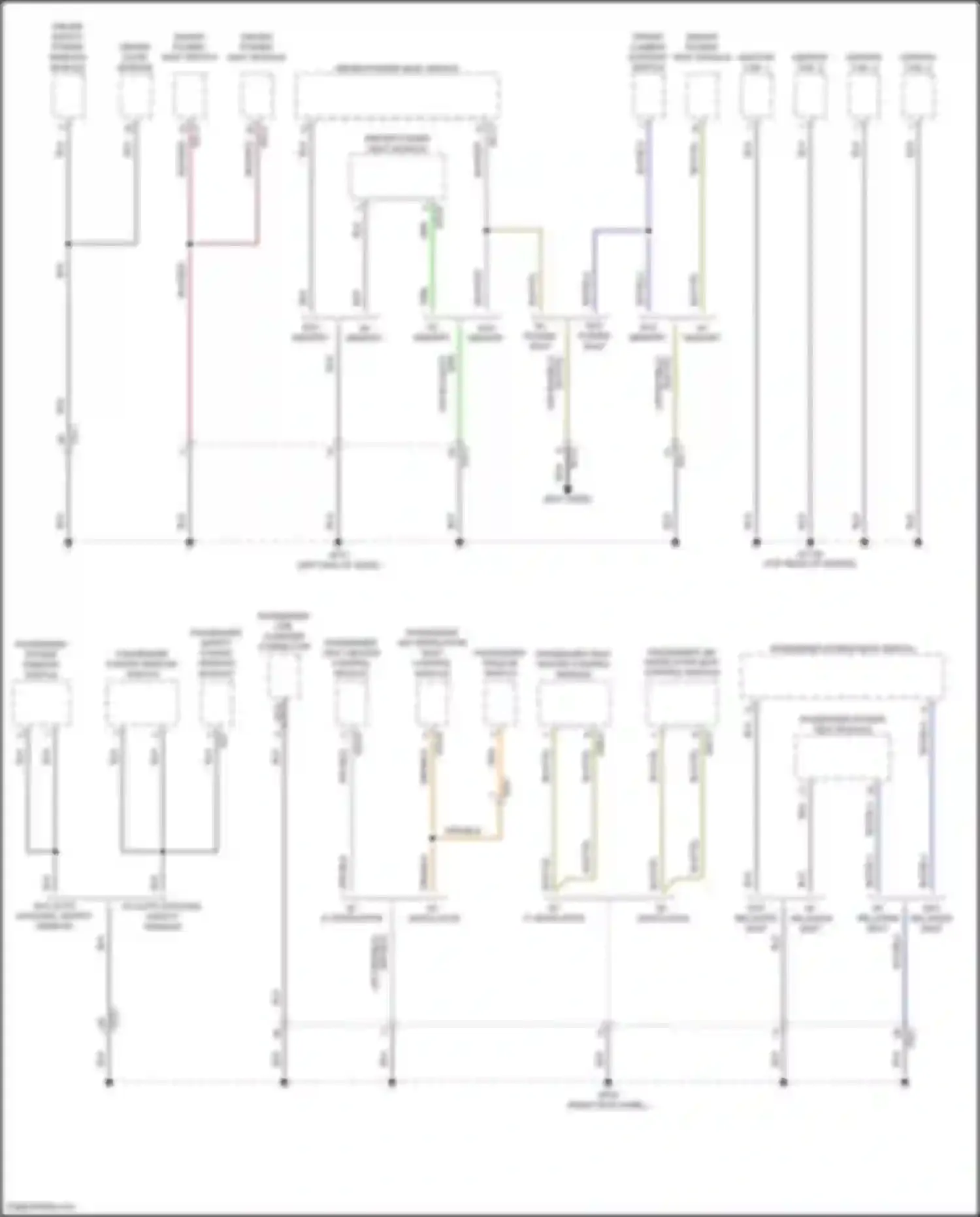 Santa Fe Hyundai V (2023-2024): Ground distribution circuit, except hybrid (5 of 8)