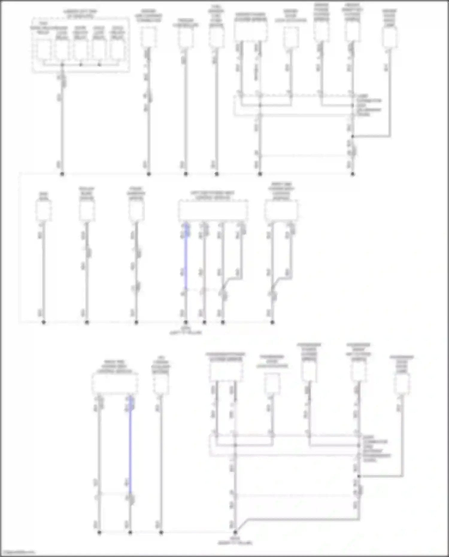 Santa Fe Hyundai V (2023-2024): Ground distribution circuit, except hybrid (6 of 8)