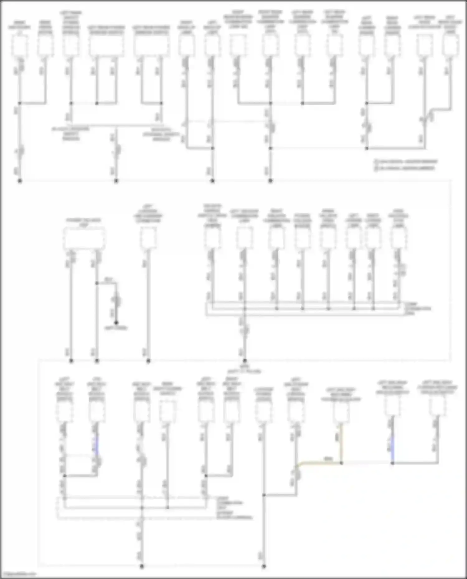Santa Fe Hyundai V (2023-2024): Ground distribution circuit, except hybrid (7 of 8)