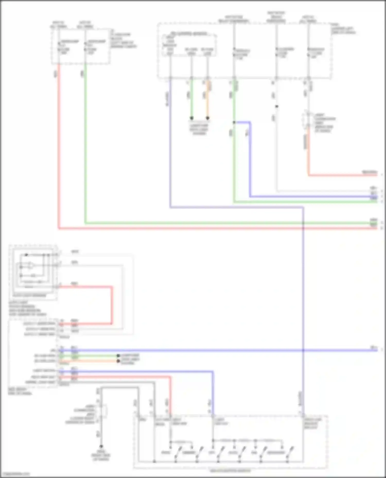 Santa Fe Hyundai V (2023-2024): Autolamps circuit (1 of 2)
