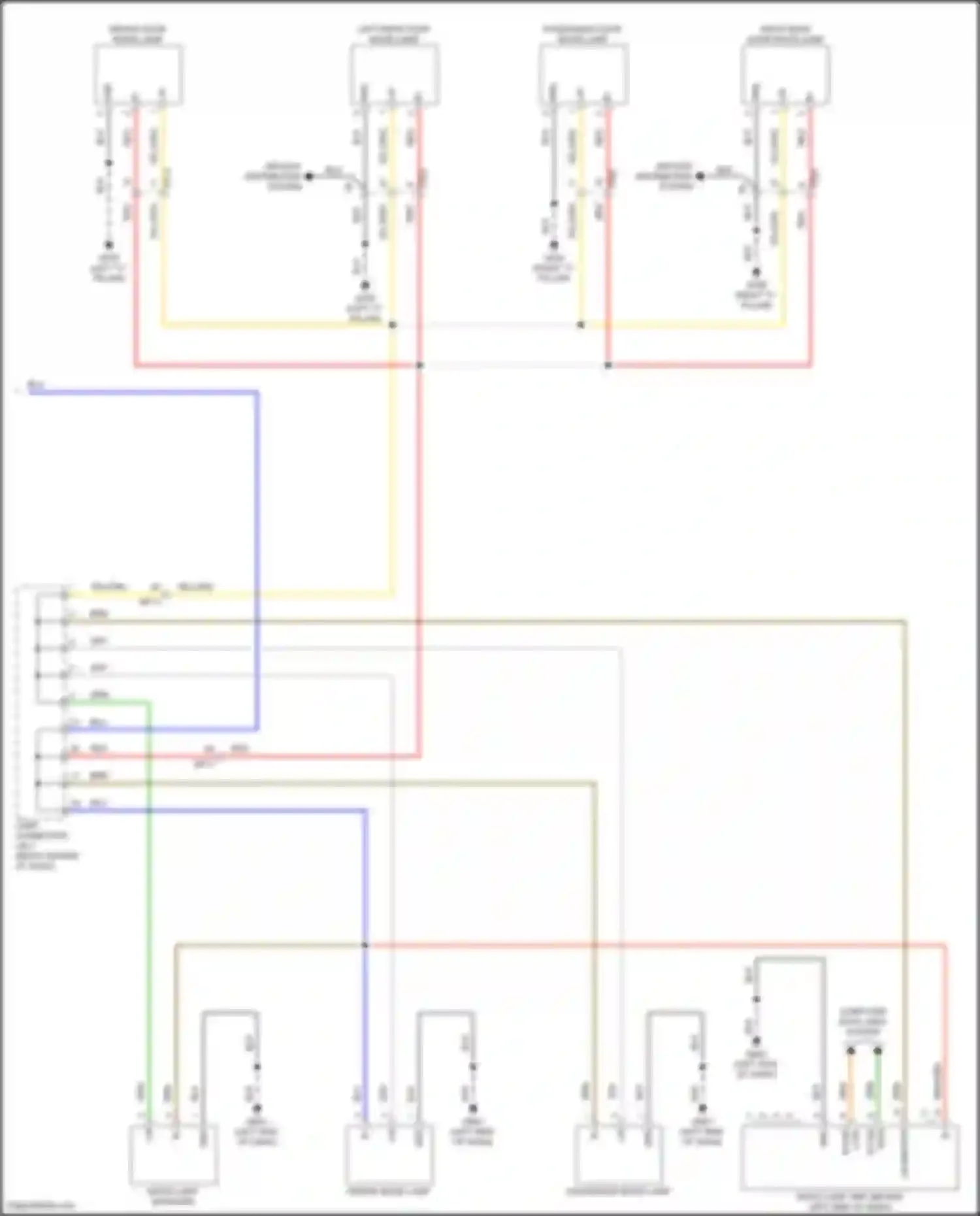 Santa Fe Hyundai V (2023-2024): Courtesy lamps circuit (3 of 3)