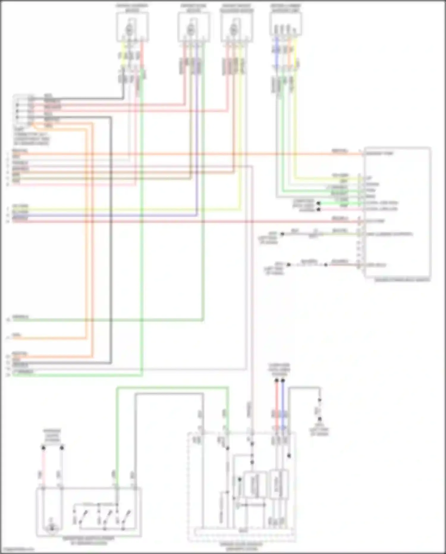 Santa Fe Hyundai V (2023-2024): Memory mirrors circuit (2 of 2)