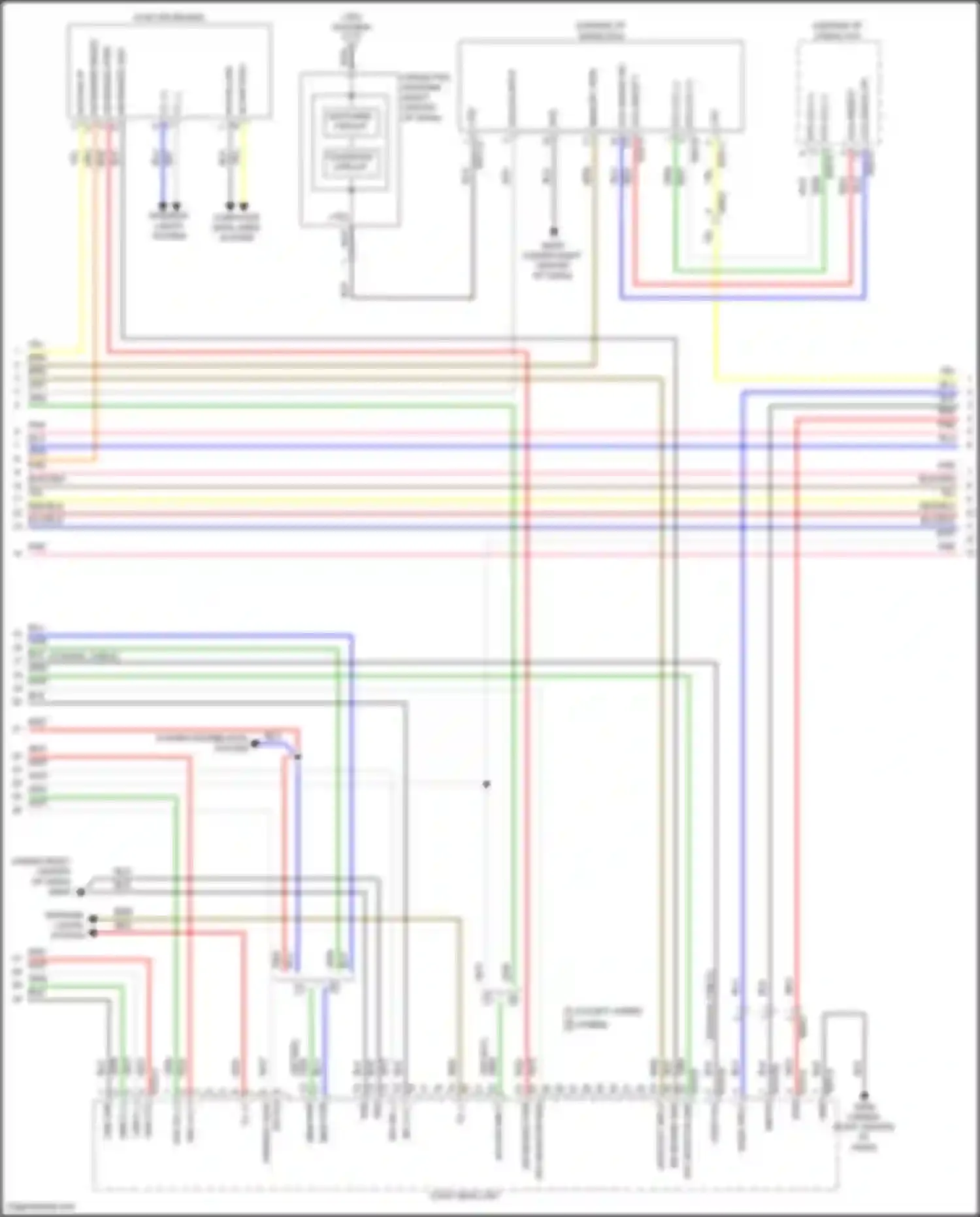 Santa Fe Hyundai V (2023-2024): Navigation circuit, w/ amplifier (3 of 5)