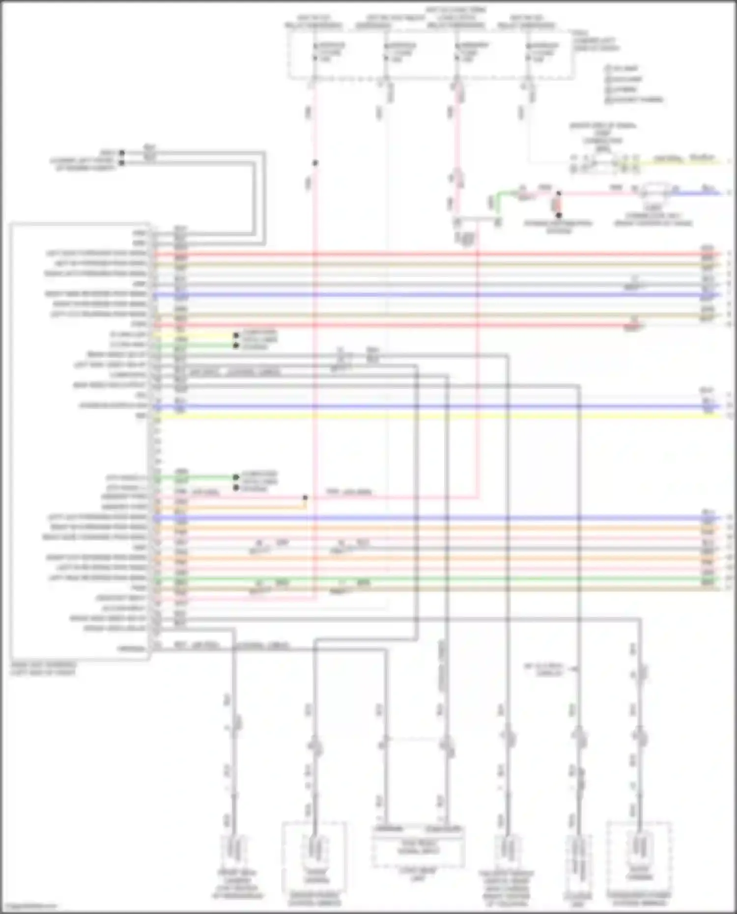 Santa Fe Hyundai V (2023-2024): Parking assistant circuit, w/ adas (1 of 3)