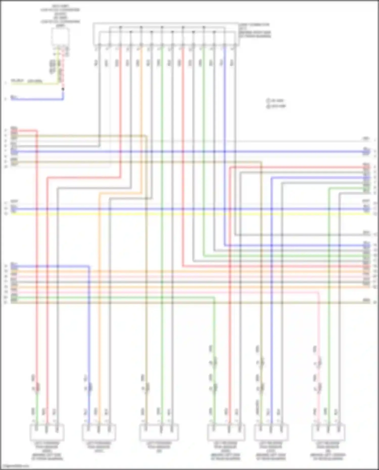 Santa Fe Hyundai V (2023-2024): Parking assistant circuit, w/ adas (2 of 3)
