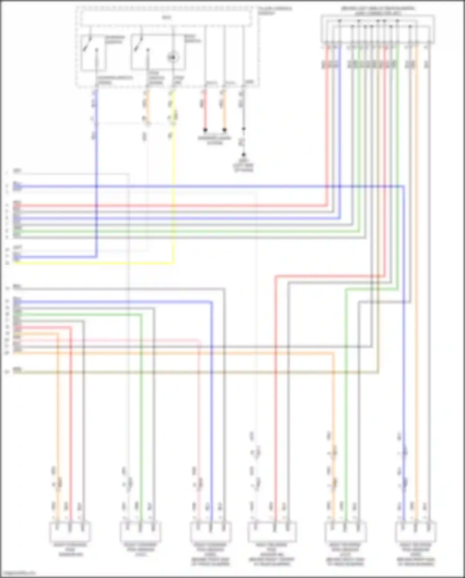 Santa Fe Hyundai V (2023-2024): Parking assistant circuit, w/ adas (3 of 3)