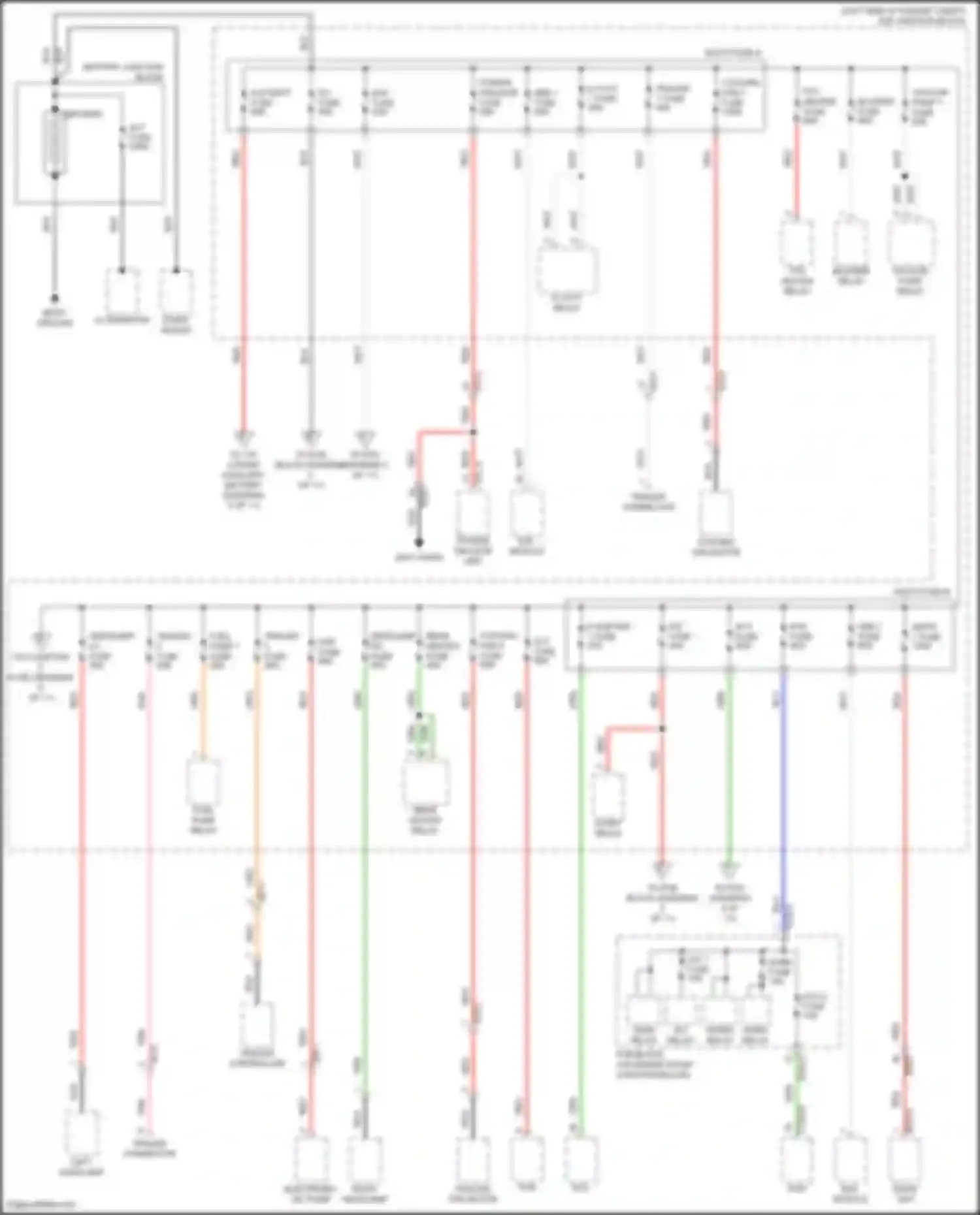 Santa Fe Hyundai V (2023-2024): Power distribution circuit, except hybrid (1 of 11)