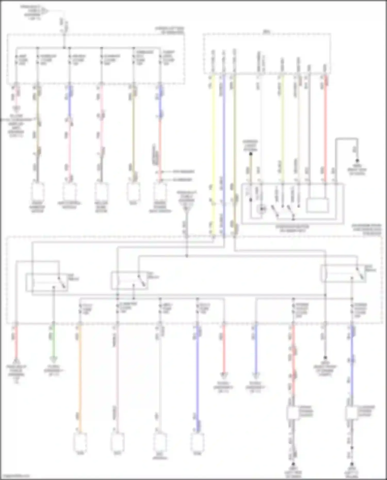 Santa Fe Hyundai V (2023-2024): Power distribution circuit, except hybrid (2 of 11)