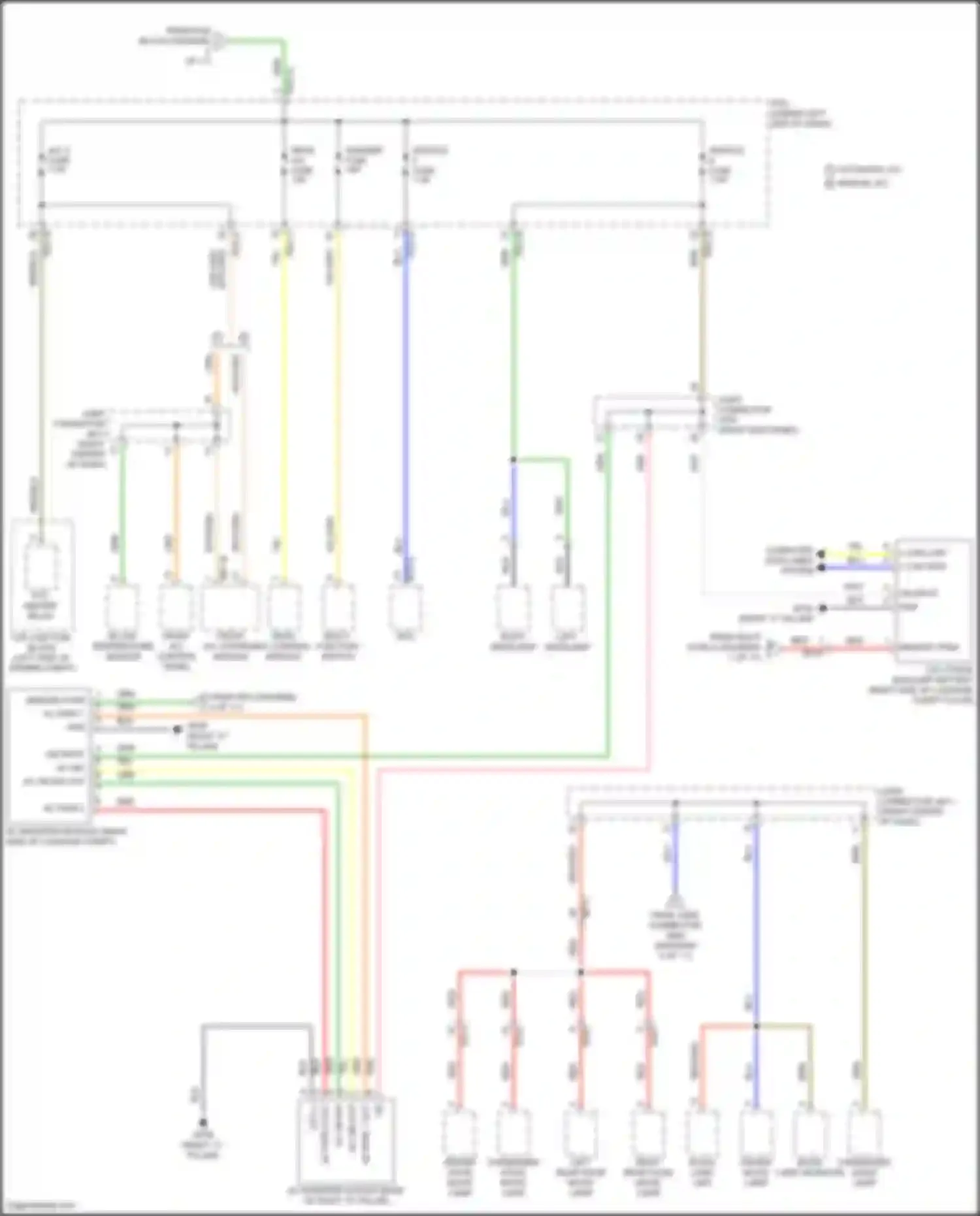 Santa Fe Hyundai V (2023-2024): Power distribution circuit, except hybrid (3 of 11)