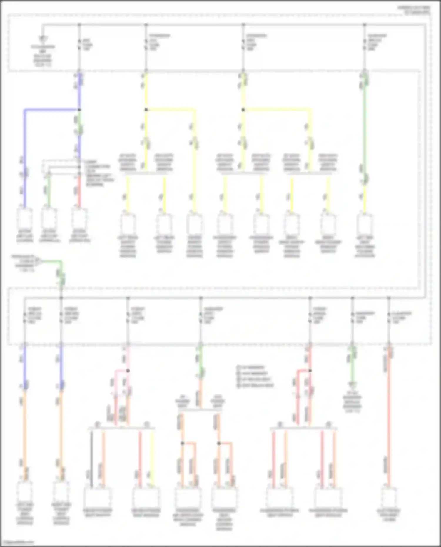 Santa Fe Hyundai V (2023-2024): Power distribution circuit, except hybrid (4 of 11)