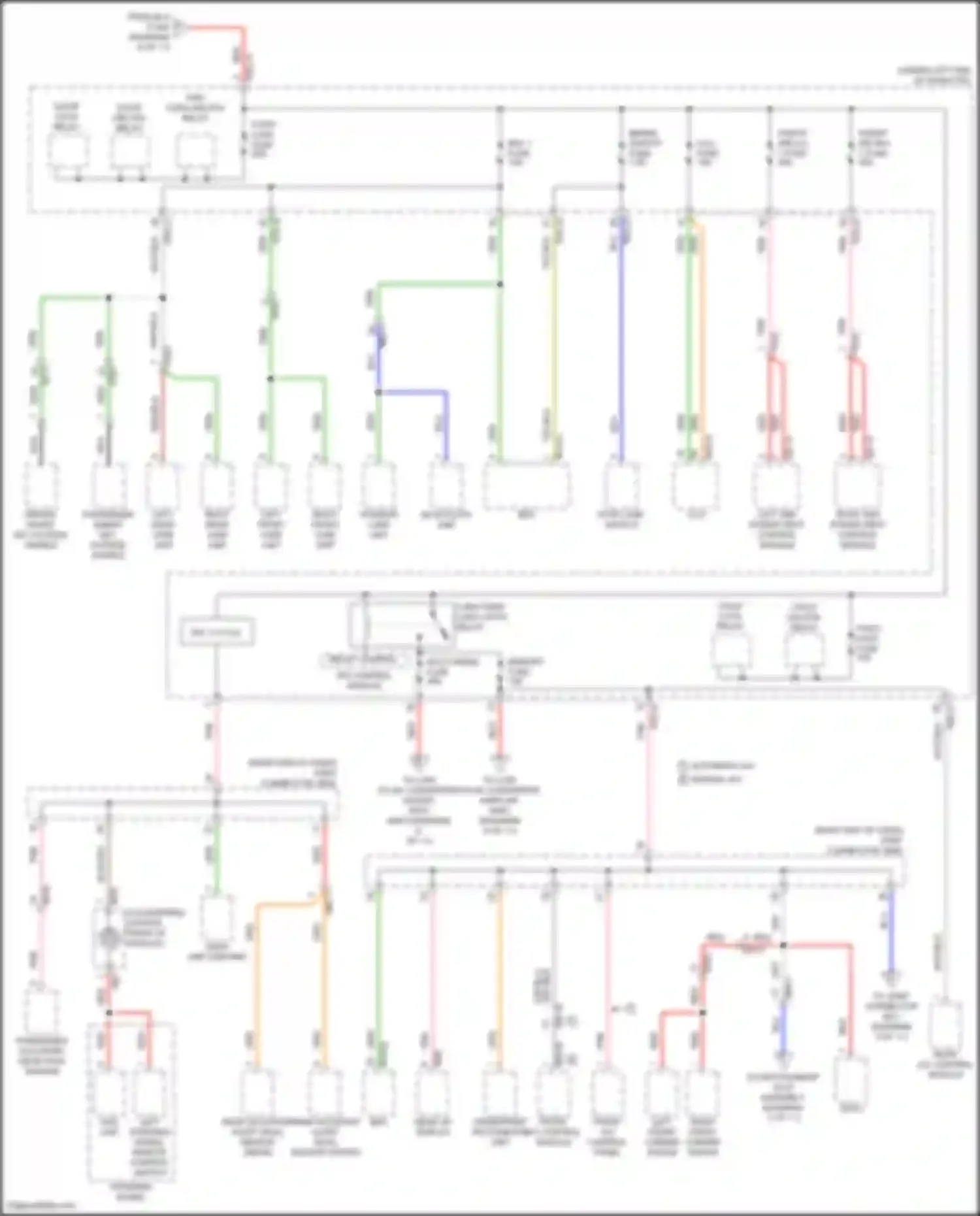Santa Fe Hyundai V (2023-2024): Power distribution circuit, except hybrid (5 of 11)