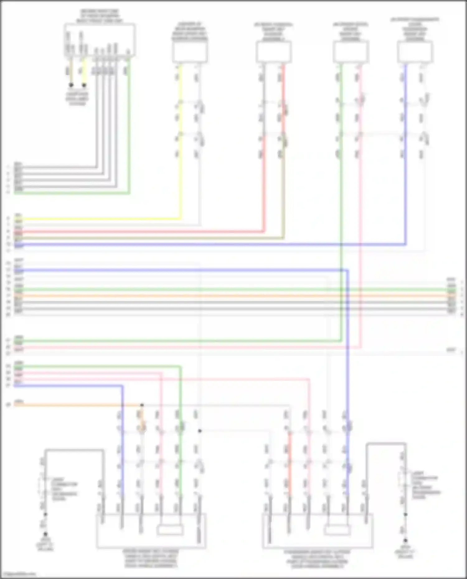 Santa Fe Hyundai V (2023-2024): Power door locks circuit (5 of 8)