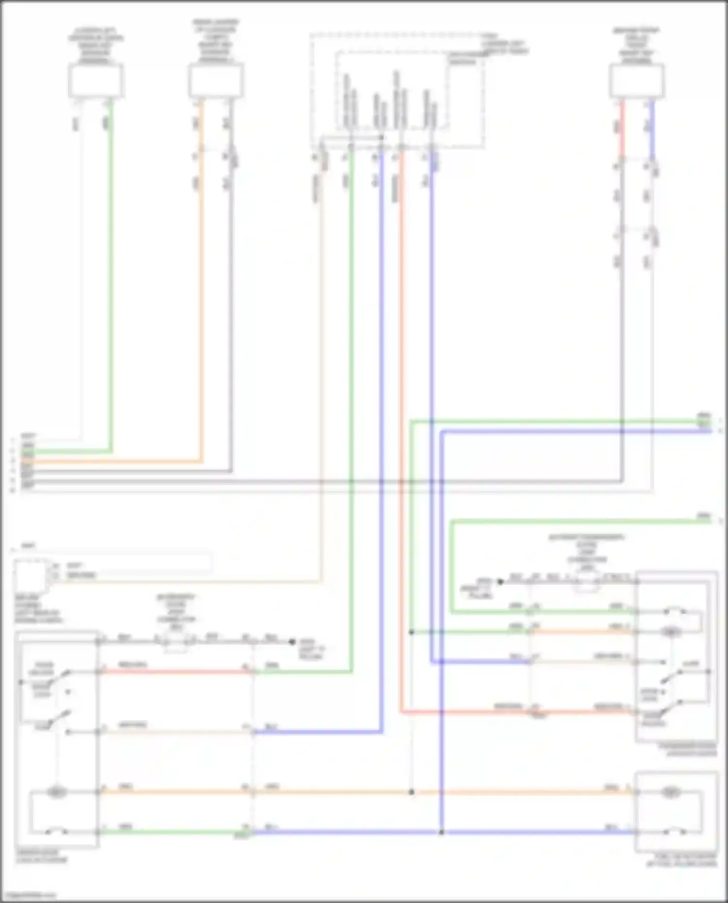 Santa Fe Hyundai V (2023-2024): Power door locks circuit (6 of 8)