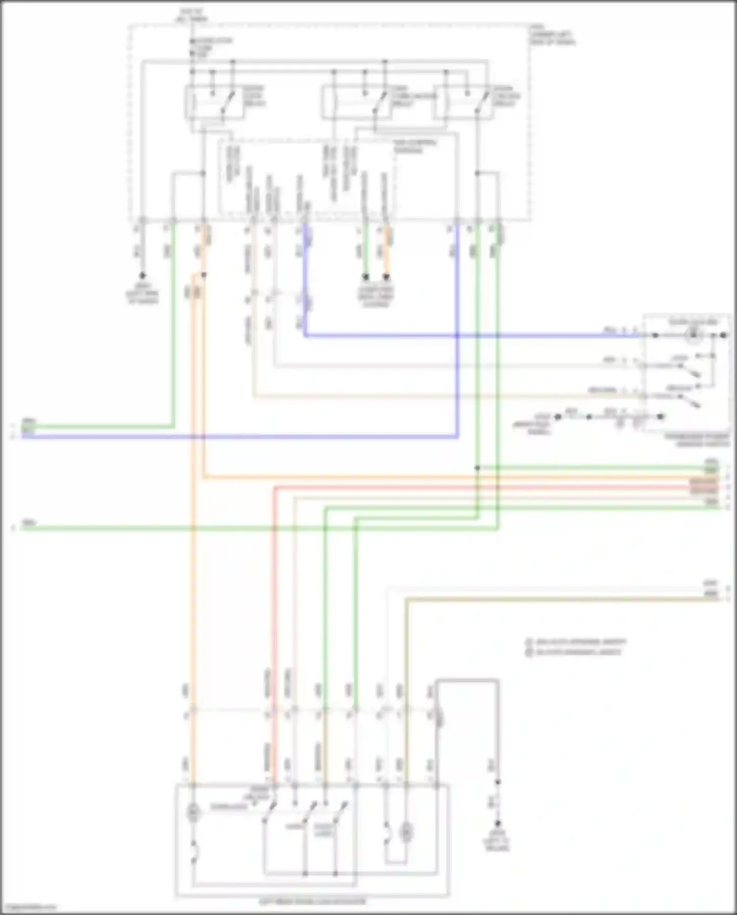 Santa Fe Hyundai V (2023-2024): Power door locks circuit (7 of 8)