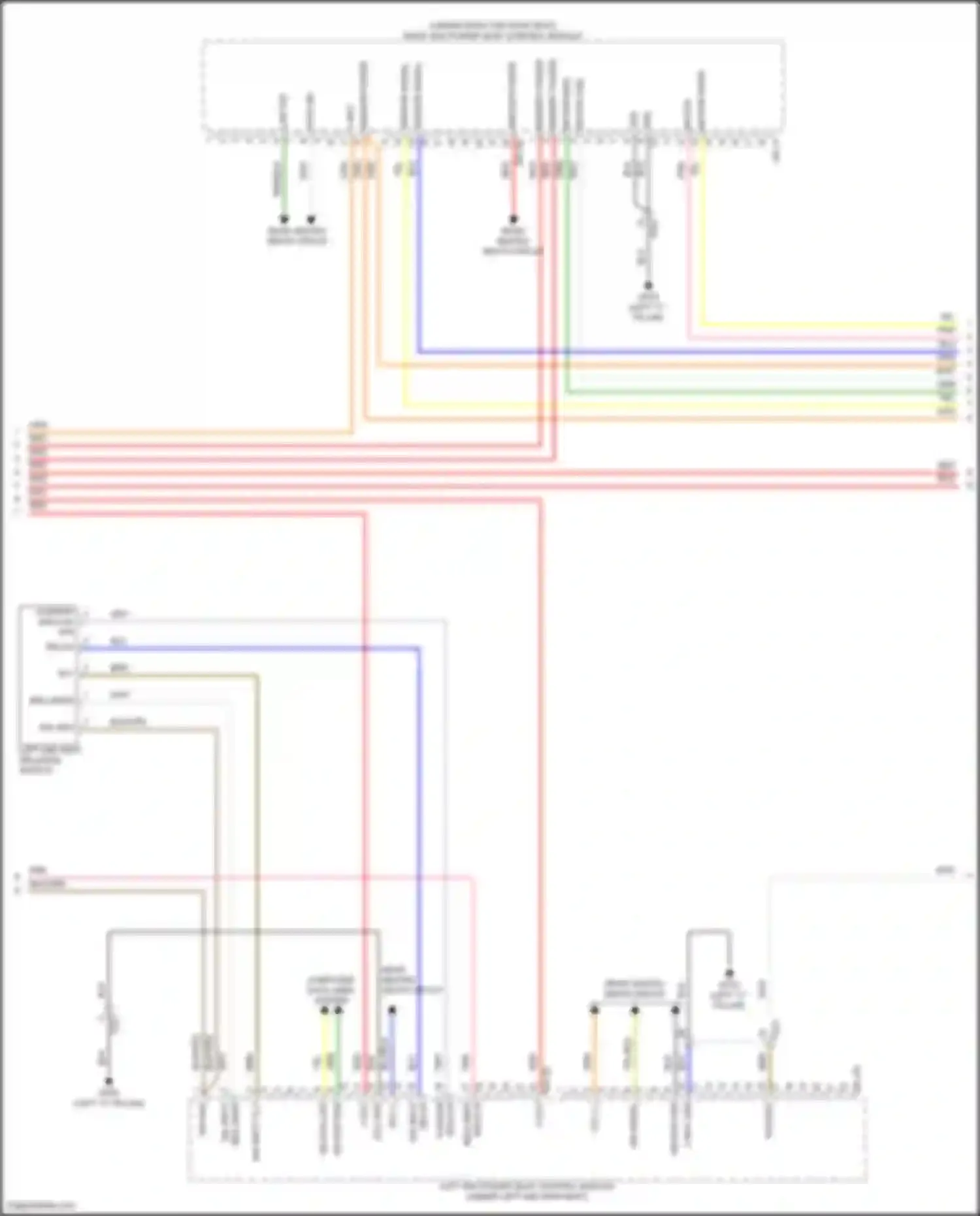 Santa Fe Hyundai V (2023-2024): Rear power seat circuit, except hybrid (2 of 3)