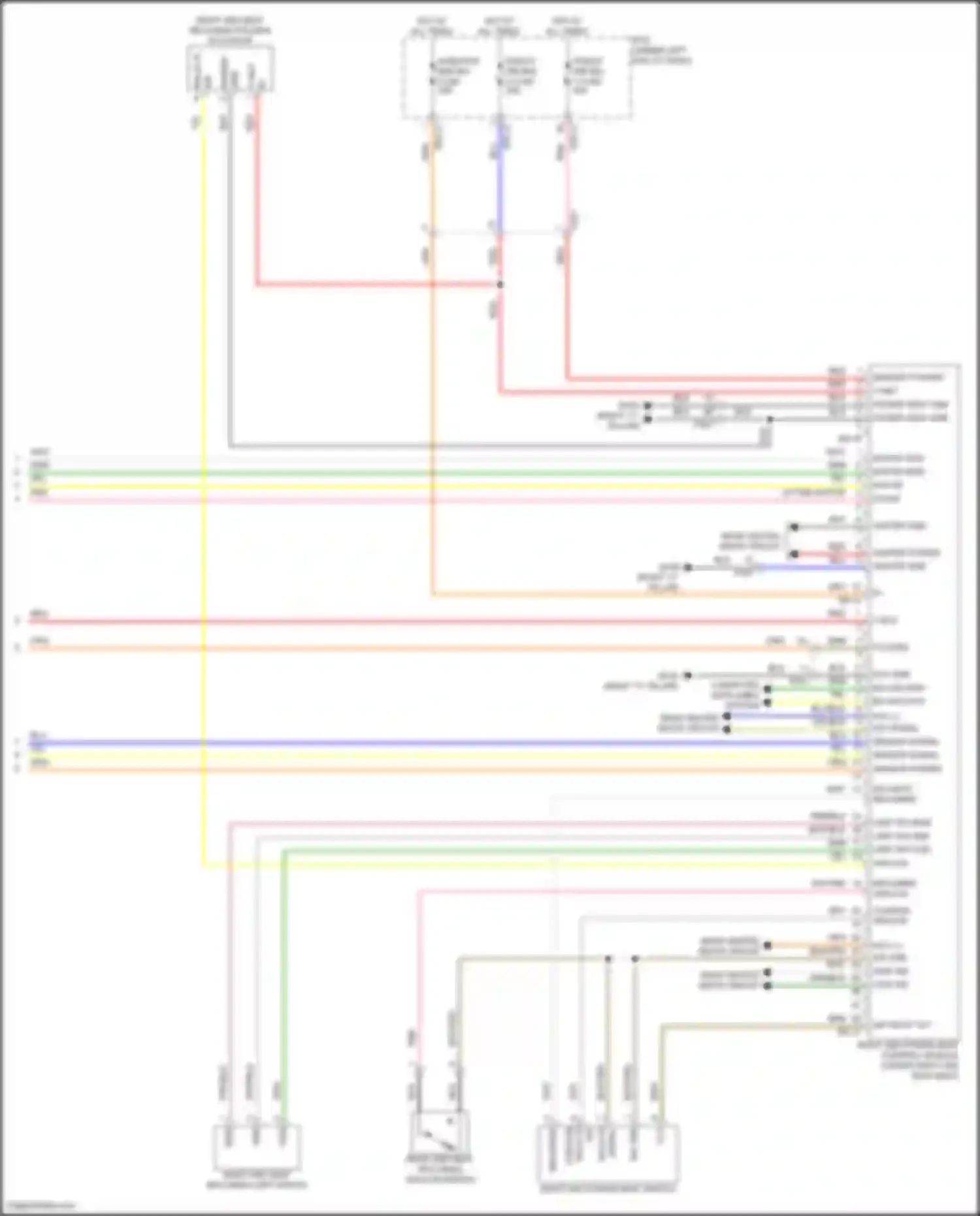 Santa Fe Hyundai V (2023-2024): Rear power seat circuit, hybrid (3 of 3)