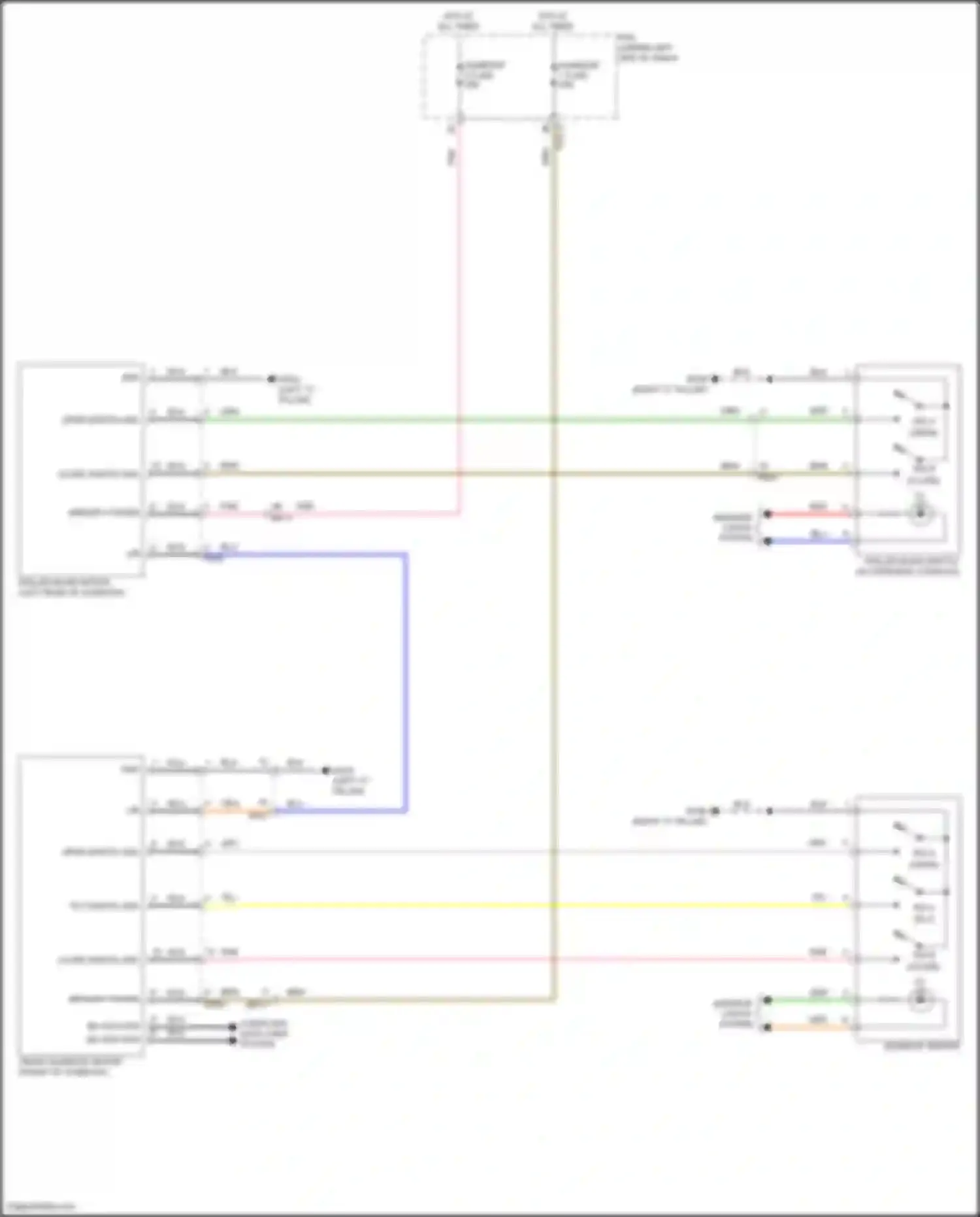 Santa Fe Hyundai V (2023-2024): Power top/sunroof circuit