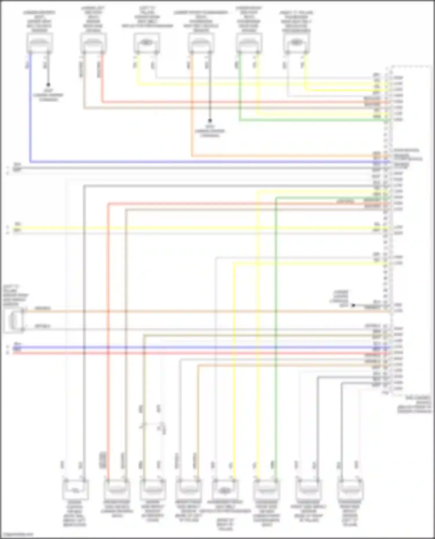 Santa Fe Hyundai V (2023-2024): Supplemental restraints circuit (3 of 3)