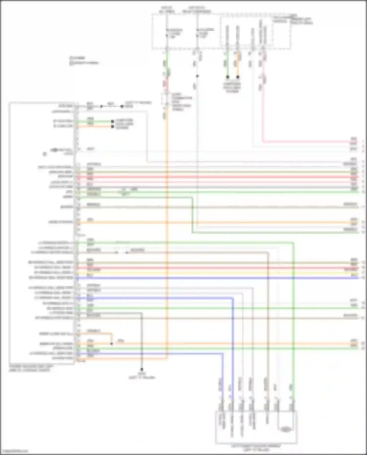 Santa Fe Hyundai V (2023-2024): Power tailgate circuit (1 of 3)