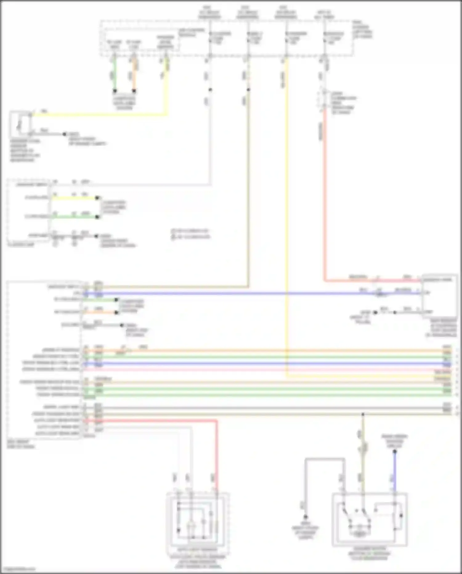 Santa Fe Hyundai V (2023-2024): Front wiper/washer circuit (1 of 2)