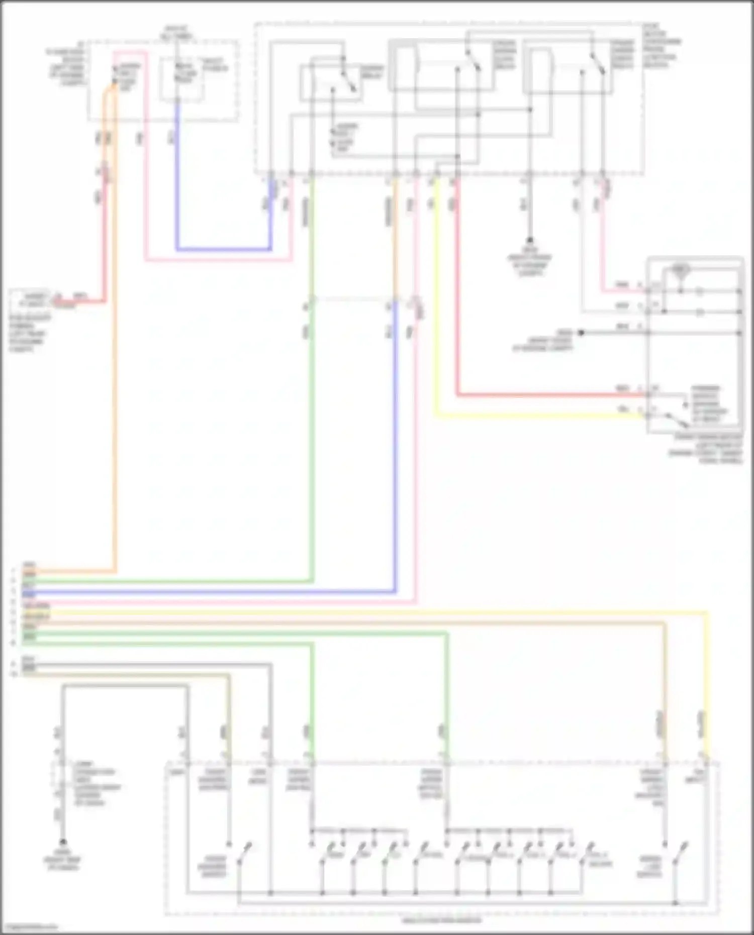 Santa Fe Hyundai V (2023-2024): Front wiper/washer circuit (2 of 2)