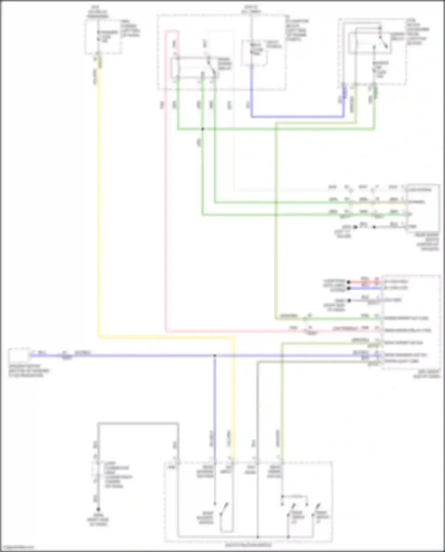Santa Fe Hyundai V (2023-2024): Rear wiper/washer circuit